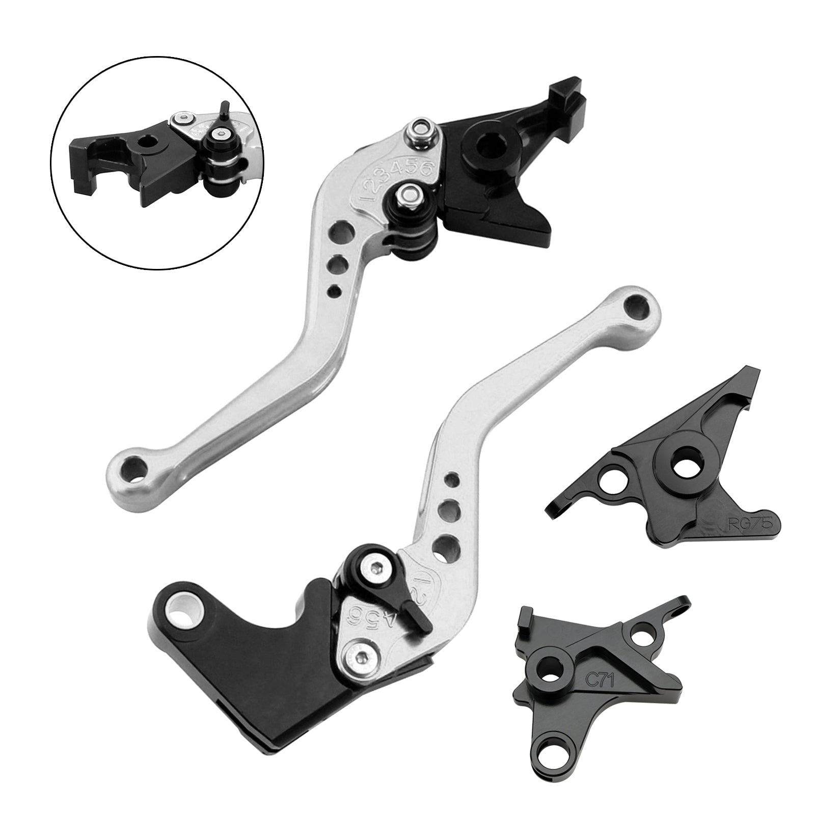 Levier de frein et d'embrayage court pour BMW R NINE T / PURE / RACER 2017-2023