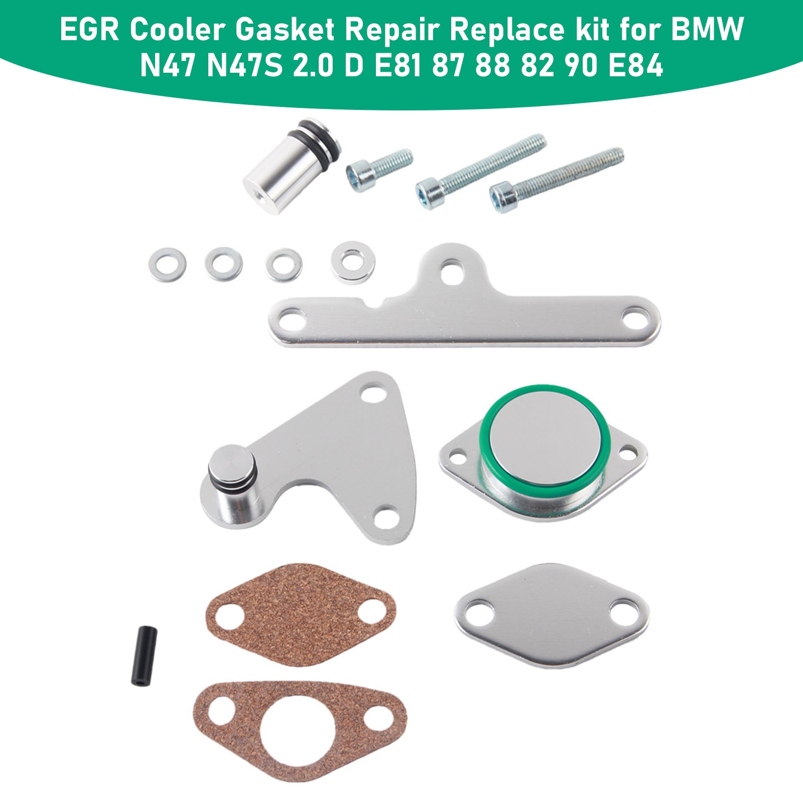 Kit de réparation et de remplacement du joint du refroidisseur EGR pour BMW E87 118d N47