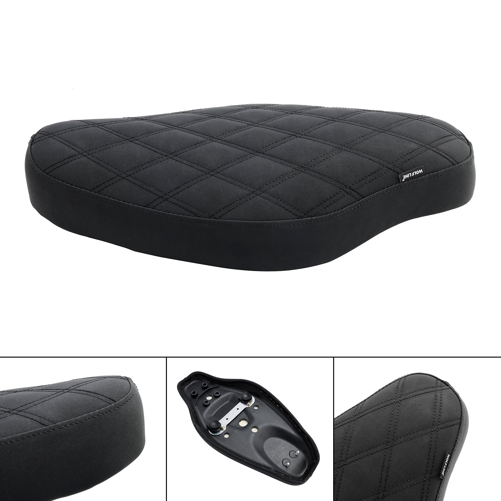 Siedzisko kierowcy i pasażera w pełni wyściełane dla Honda Cross Cub CC110 2023, czarny