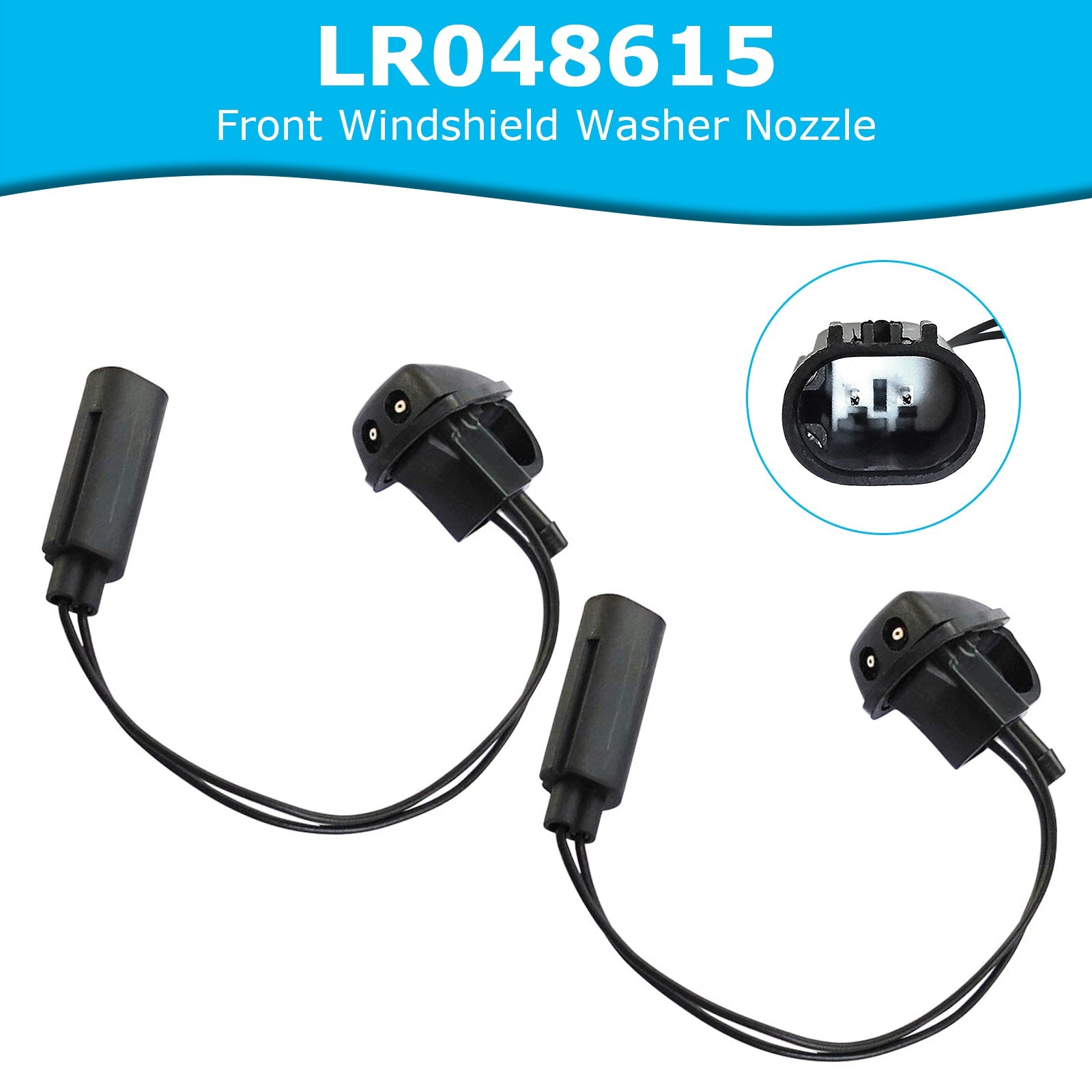 2 ugelli per lavanderia da parabrezza frontale per Range Rover Sport Discovery LR048615