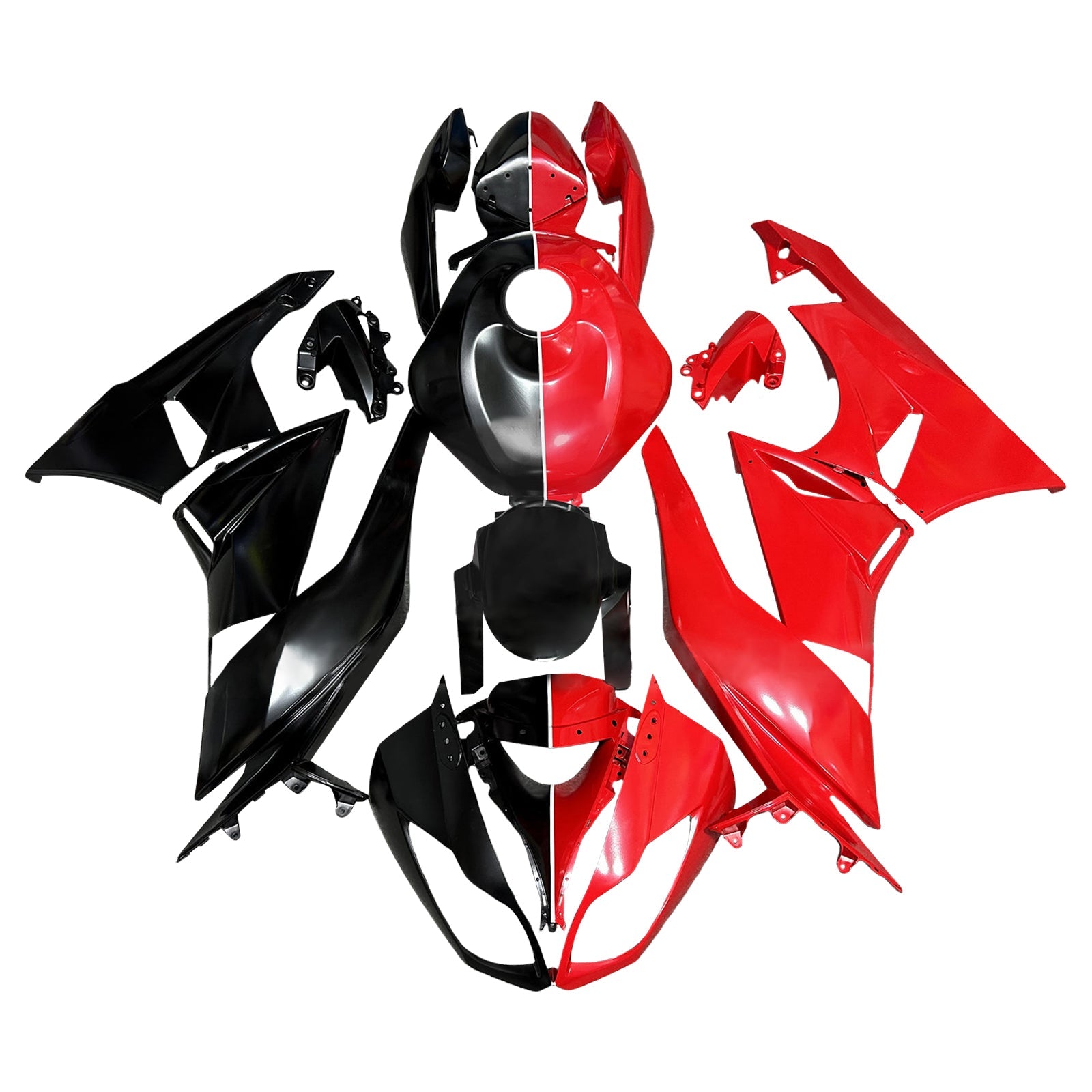 Kit carena iniezione Carrozzeria in plastica ABS per Kawasaki ZX6R 636 2009-2012