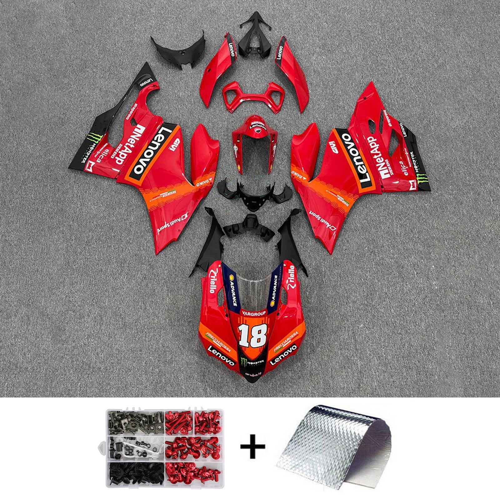 Ducati Injection Fairing Kit 1199 2012-2015 ABS-muovinen kori