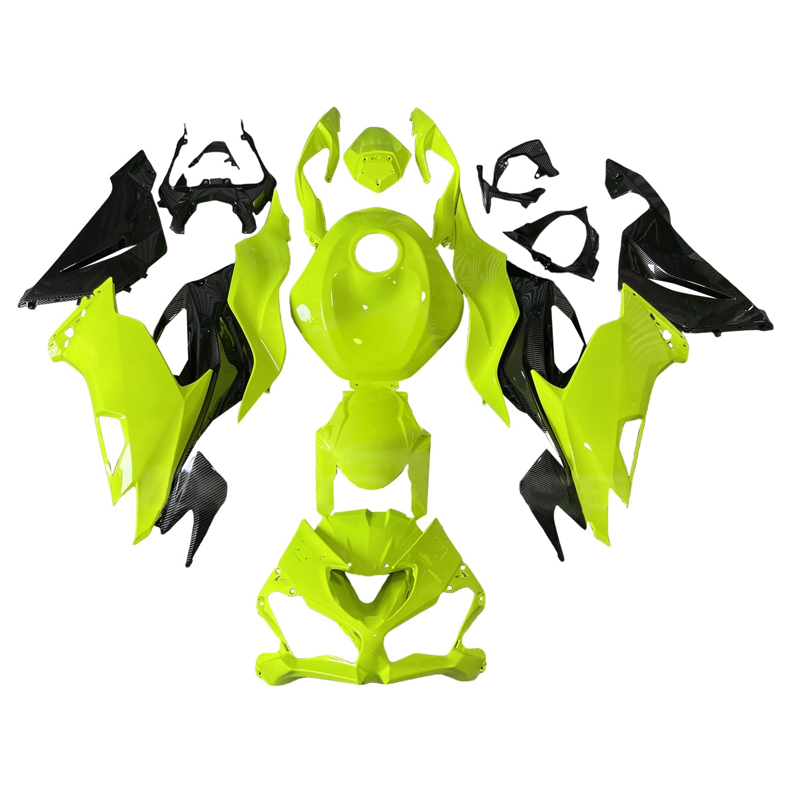 Kit di carenatura a iniezione, corpo in plastica ABS per Kawasaki ZX6R 2019-2023