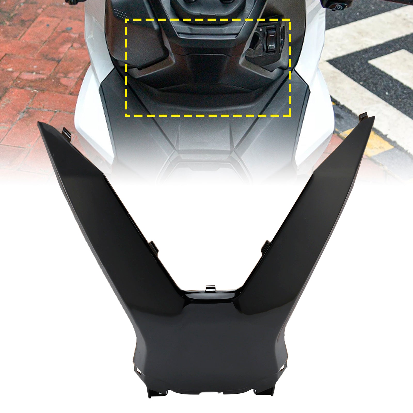 Panneaux de carénages de couvercle supérieur de guidon conducteur Honda ADV 160 2023-2024