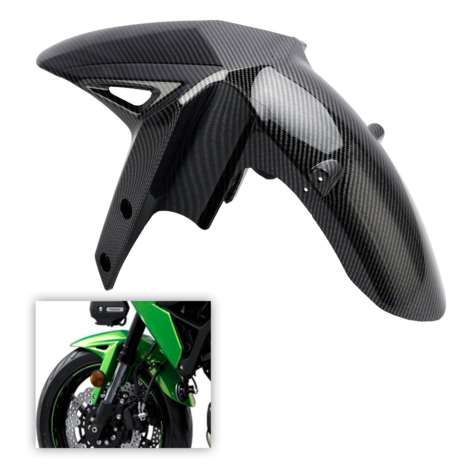 Carénage de garde-boue avant pour Kawasaki Versys 650 1000 1100 2019-2026 Carbon