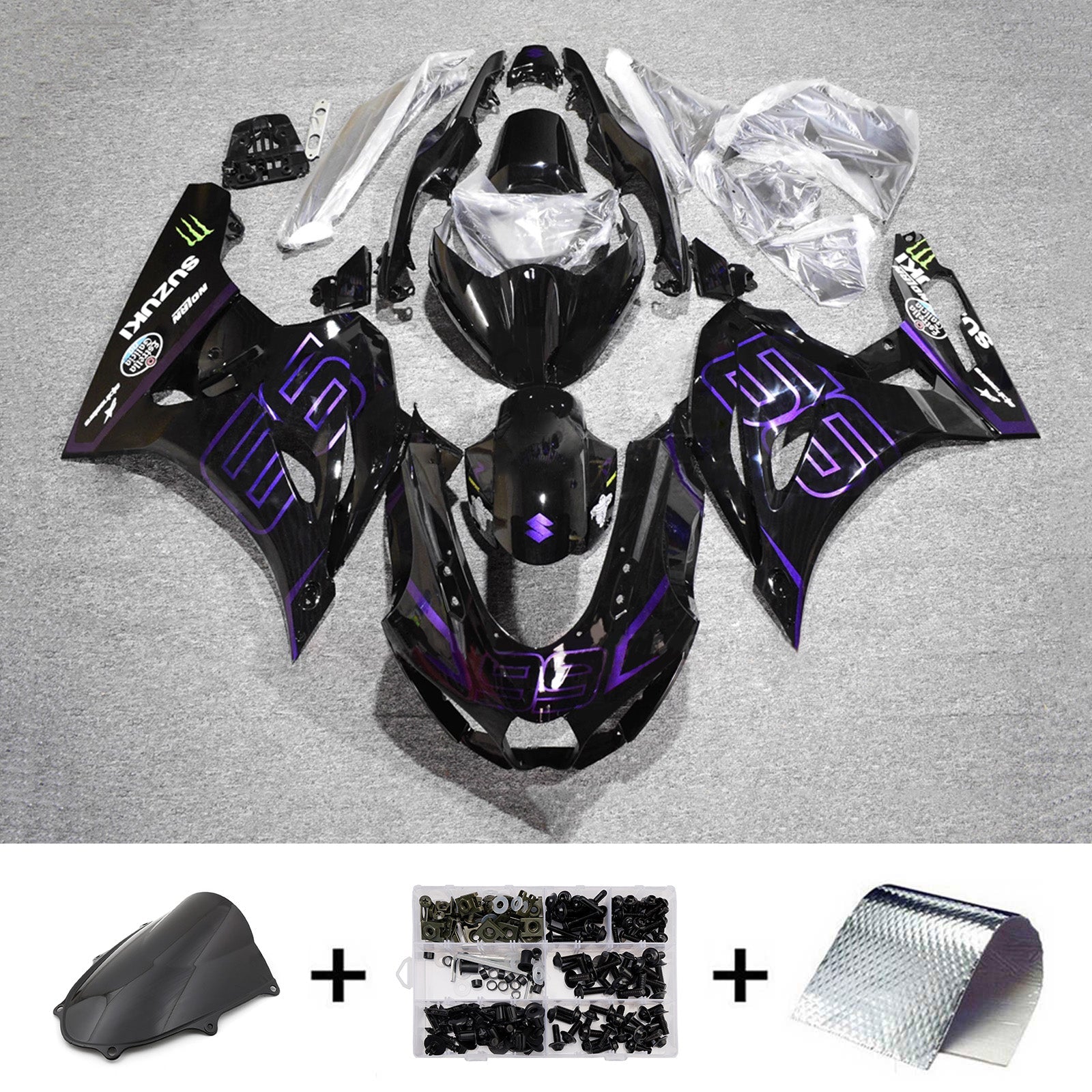 Kit de carénage injecté en plastique ABS pour Suzuki GSXR1000 2017-2025 K17