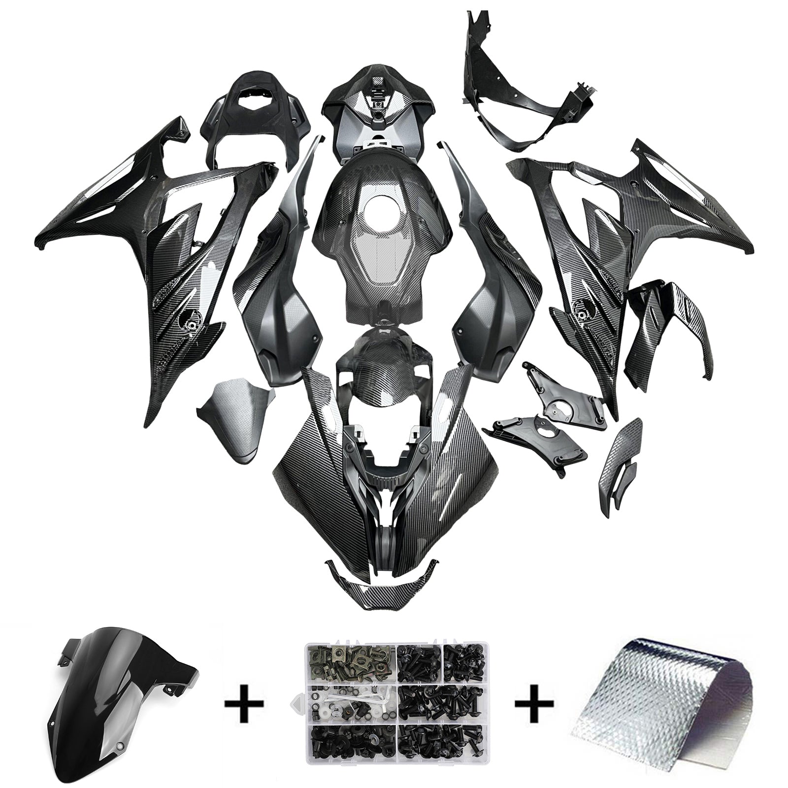 Kit de carénage d'injection pour BMW S1000RR 2023-2024 Carrosserie Plastique ABS
