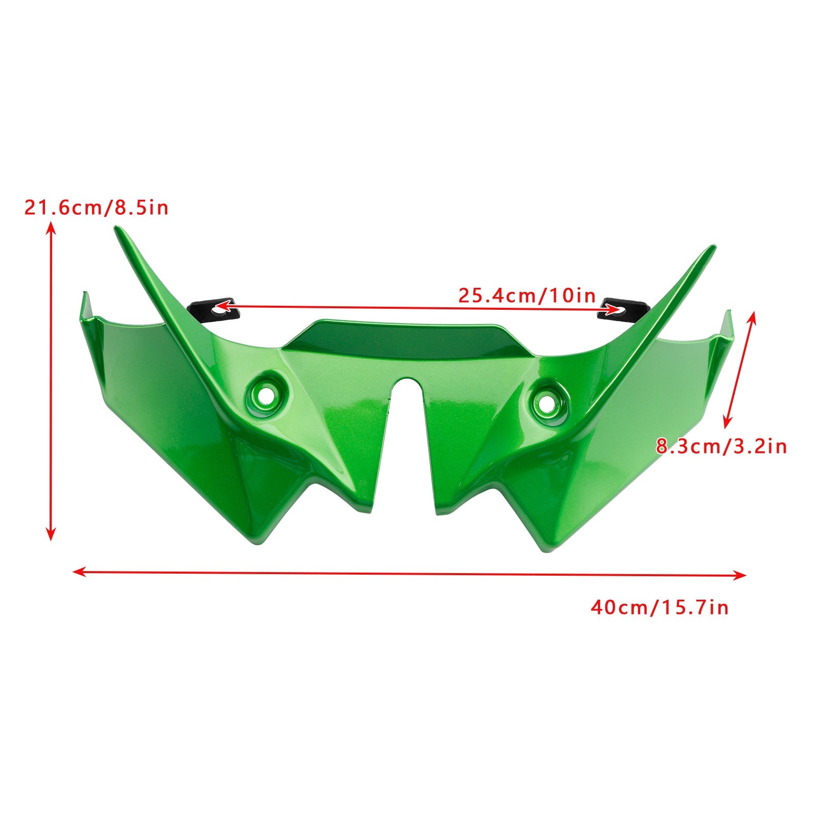 Estensione della carenatura dello spoiler anteriore per Kawasaki Z650 2021-2024, verde scuro