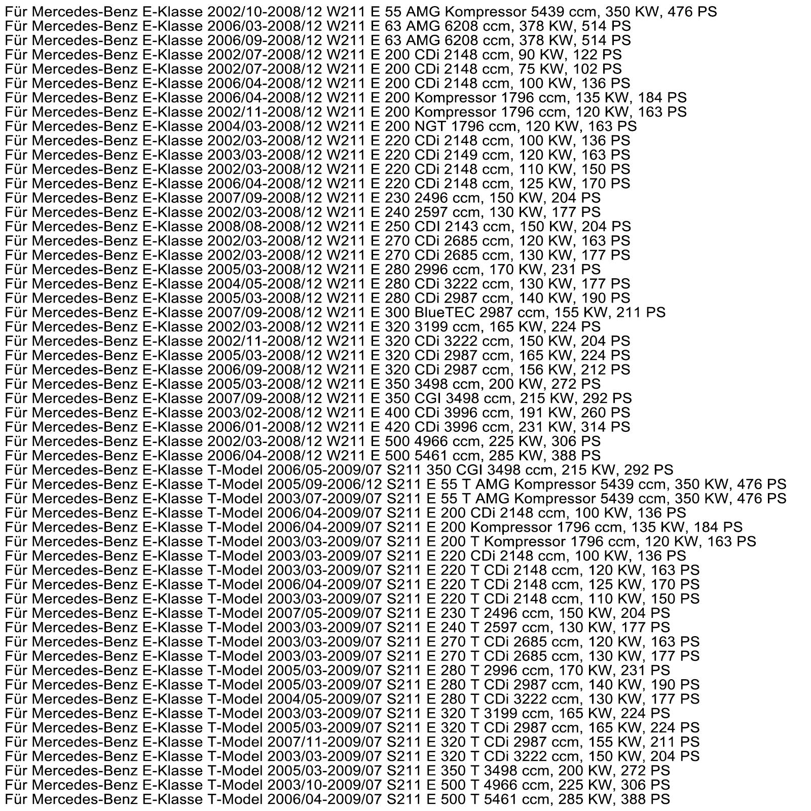 Crémaillère de direction assistée Mercedes-Benz E55 et AMG W211 2003-2005 211 460 18 00