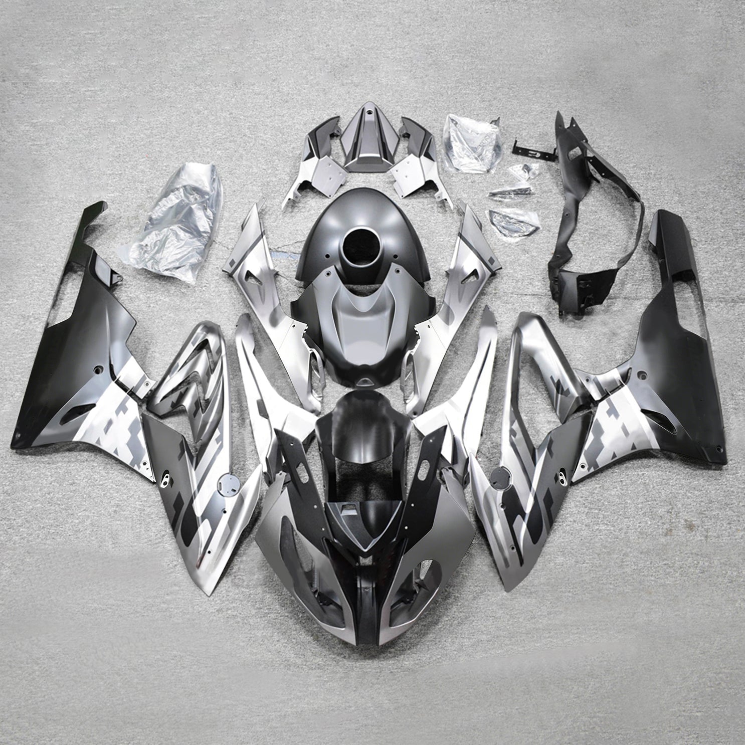 Kit de carénage injecté en plastique ABS pour BMW S1000RR 2017-2018