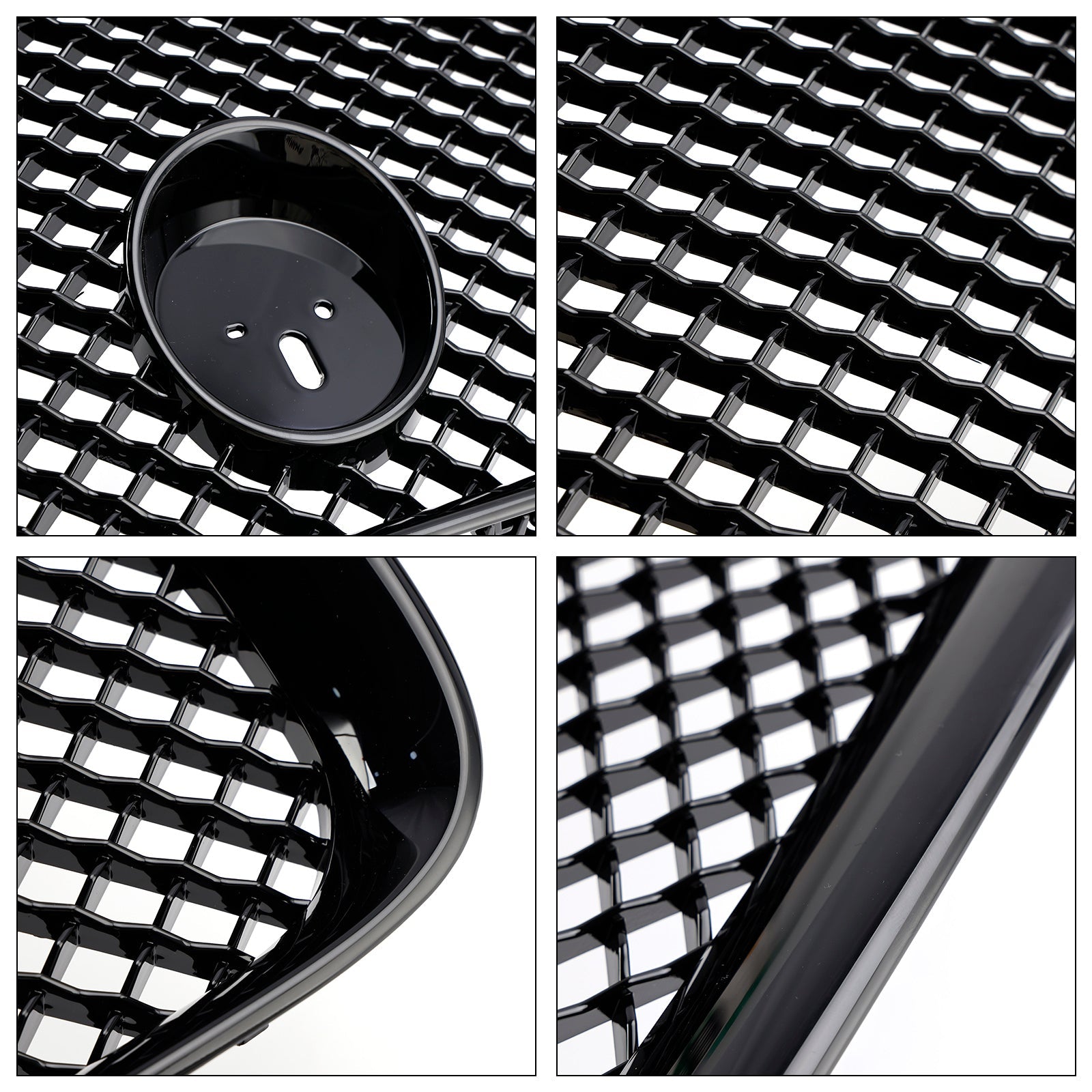 Grille de pare-chocs avant style XF-R pour Jaguar XF 2012-2015, noir brillant