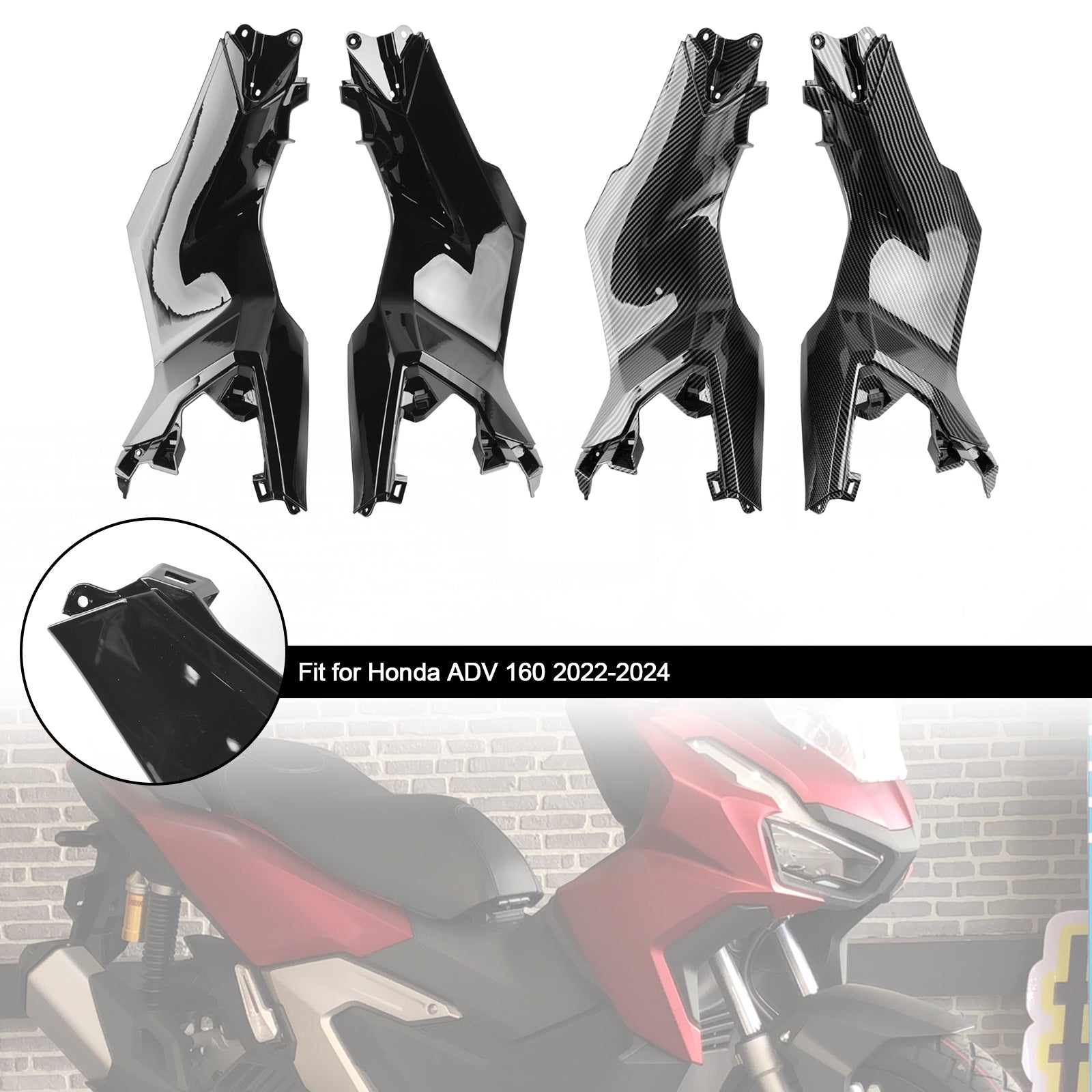 2023-2024 HONDA Adv 160 Boczny panel pokrywy bocznej Carénage Body Hall