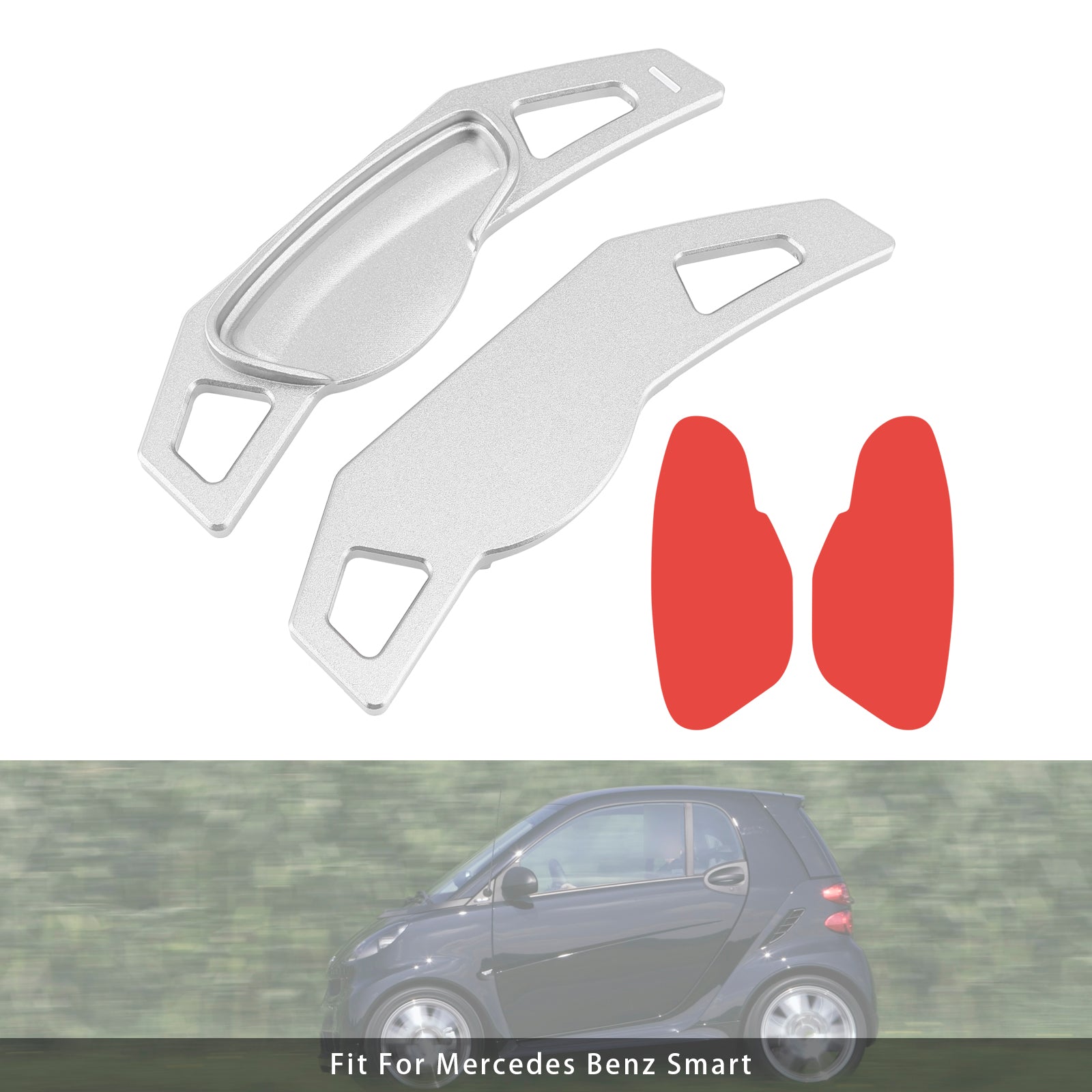 Extension de palettes de changement de vitesse au volant pour Smart Aluminium