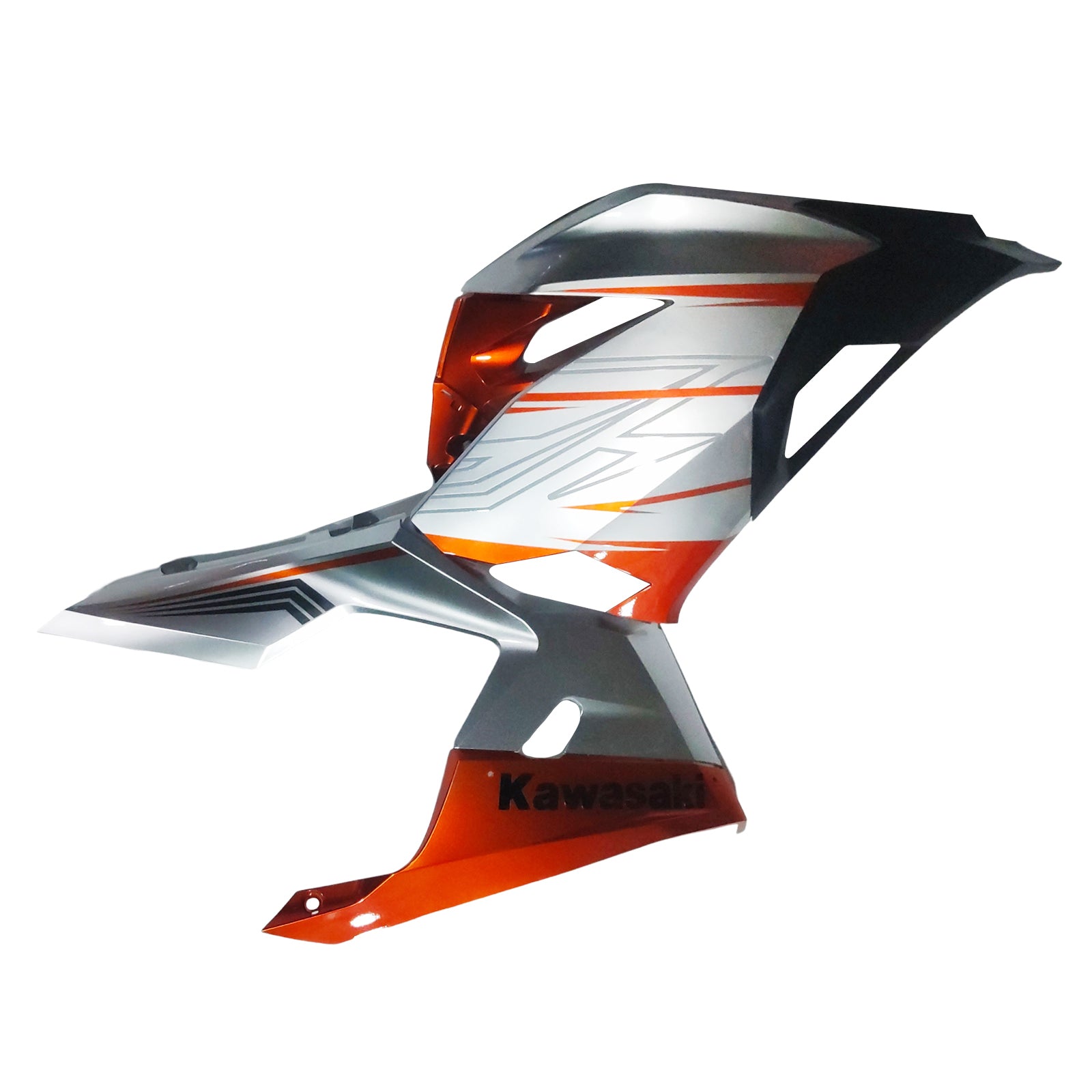 Amotopart Kawasaki EX400/Ninja 400 2018-2023 Pomarańczowo-srebrna owiewka Nadwozie Tworzywo ABS