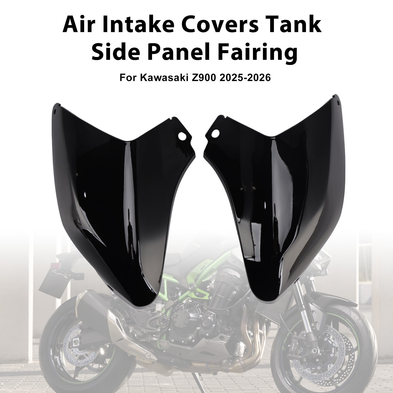 Caches d'admission d'air, carénage latéral du réservoir pour Kawasaki Z900 2025-2026