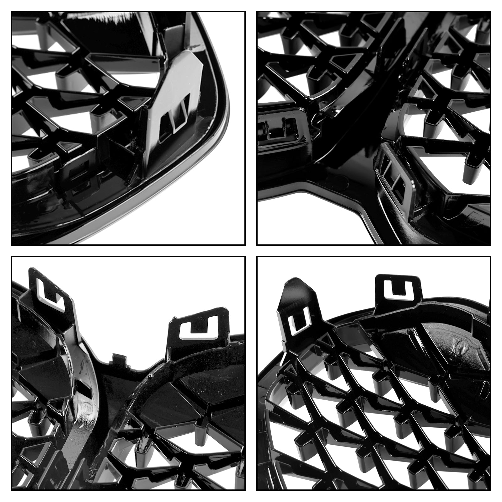 Kiiltävä musta timantti etumunuaisritilän säleikkö BMW 1-sarjan F40 2019-2024