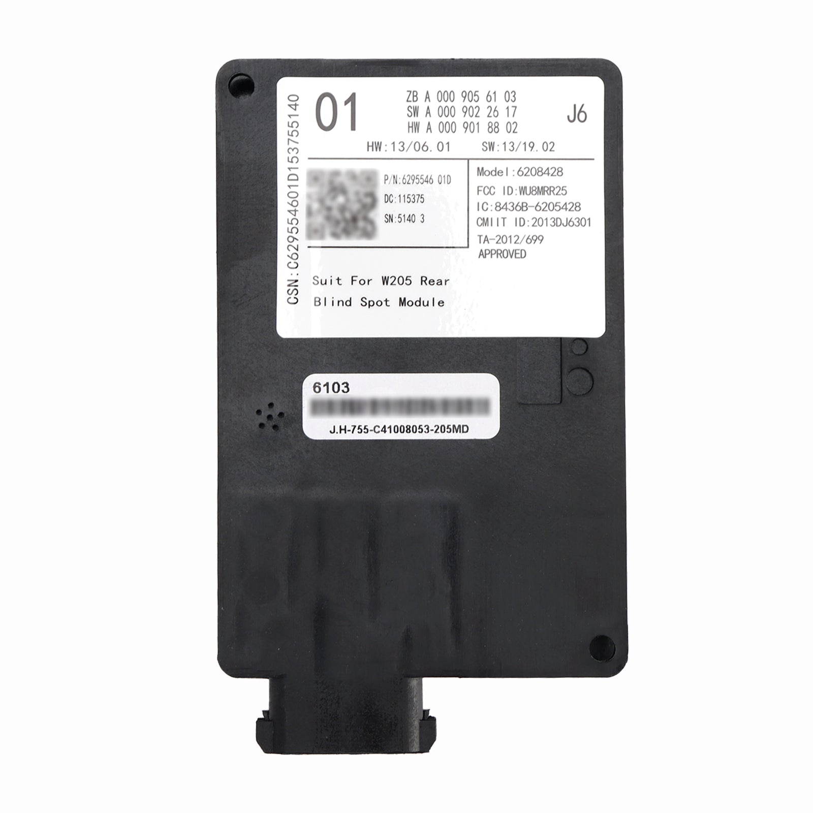 Radar martwego pola przy zmianie pasa ruchu dla Mercedesa Klasy C W205 2015-2018 A0009056103