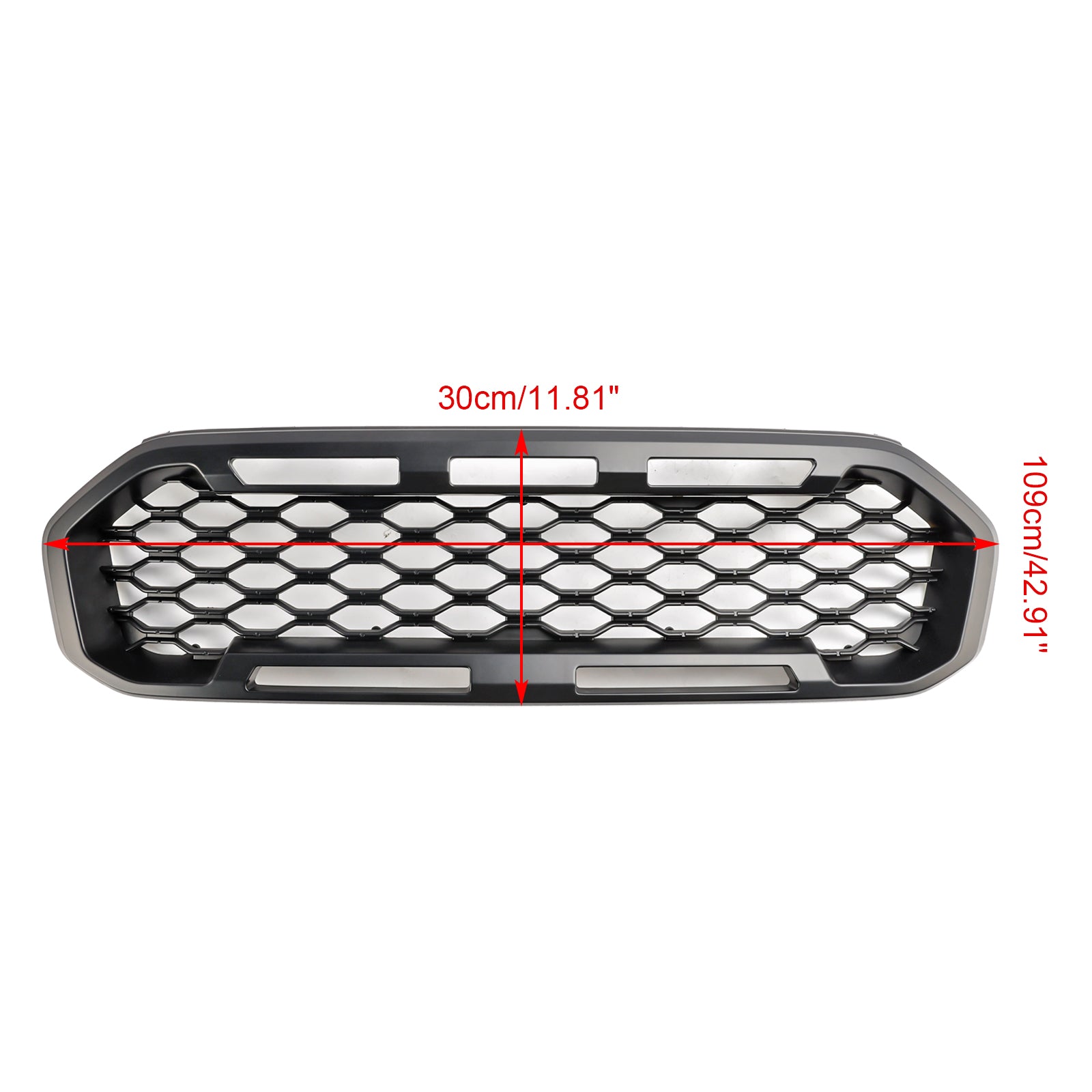 Grille de pare-chocs avant noire pour Ford Ranger T8 2019-2023