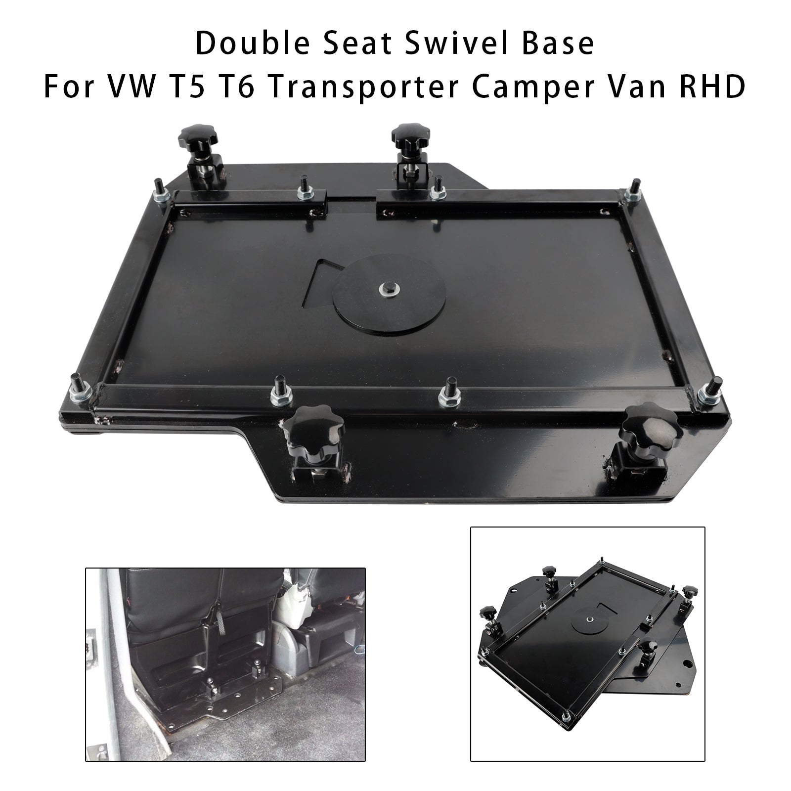 VW T5 T6 Transporter Camper Van RHD Double Seat Pivotant Base