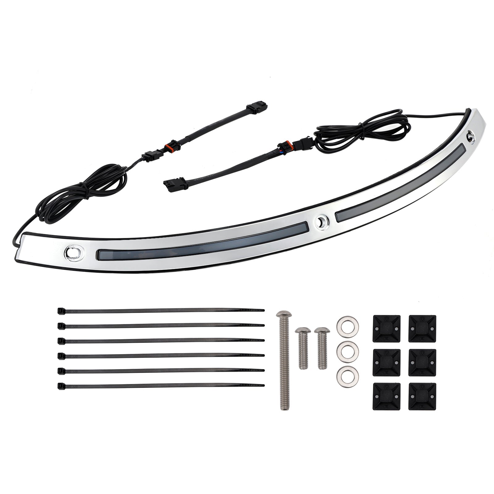 Garniture de pare-brise avec clignotants à LED pour Touring Electra Glide Street Glide Ultra Limited 2014+