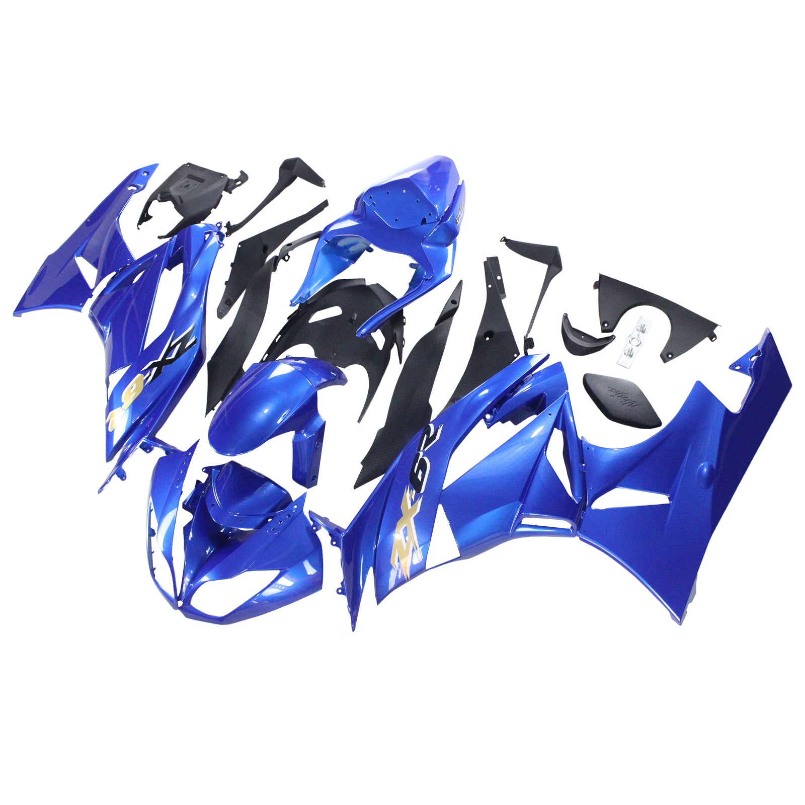 Kit di carenatura a iniezione, carrozzeria in plastica ABS per Kawasaki ZX6R 636 2009-2012