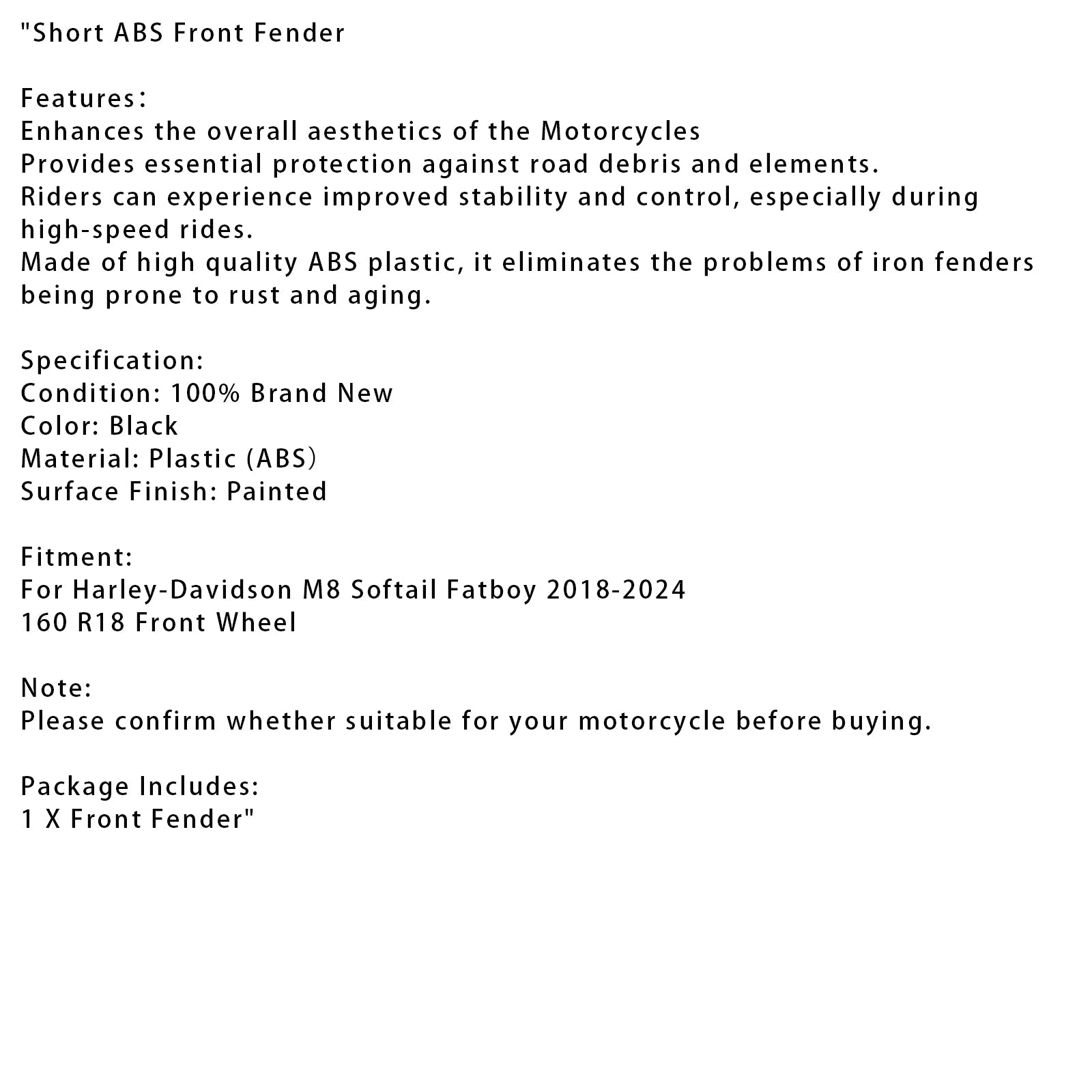 ABS After, vendar ABS za Harley-Davidson M8 Softail Fatboy 2018-2024