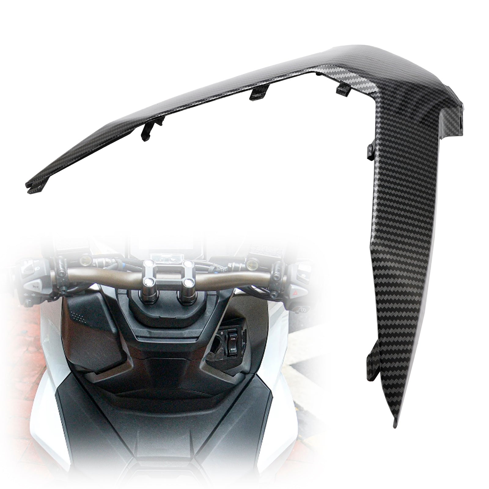 Panneaux de carénages de couvercle supérieur de guidon conducteur Honda ADV 160 2023-2024