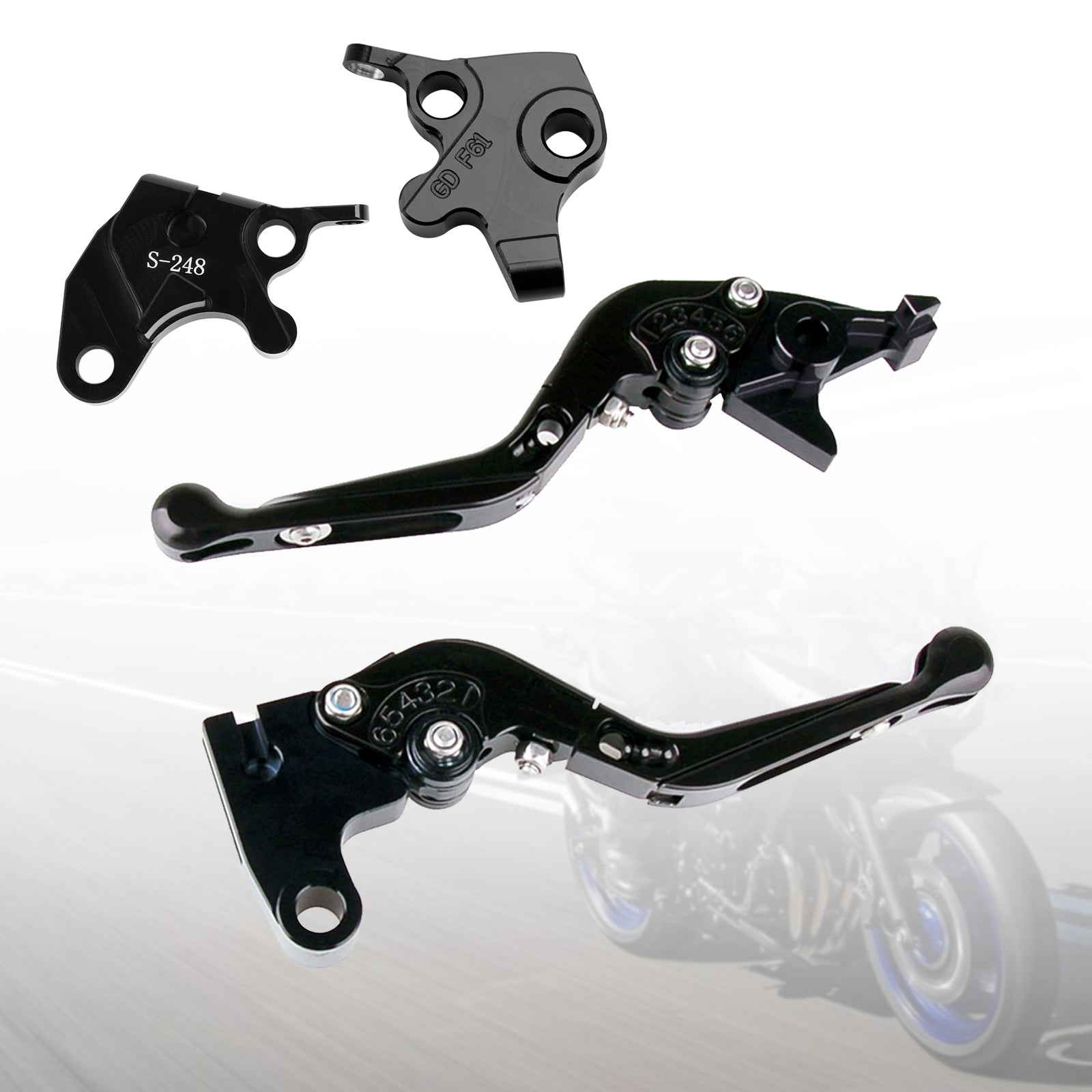 Levier de frein et d'embrayage réglable pour YAMAHA YZF R125 2008-2011
