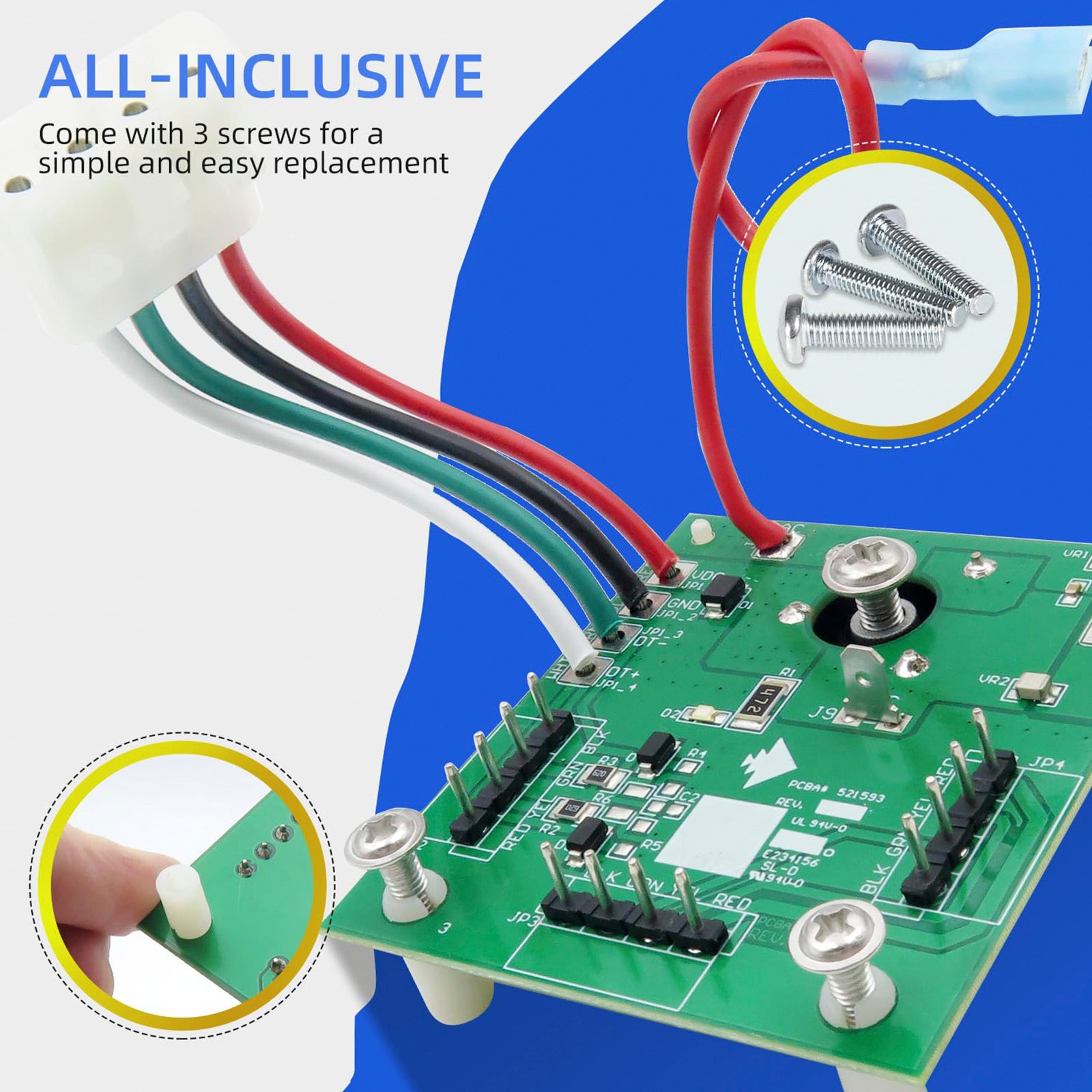 Carte de surtension SCQ 521218 pour centre de charge Pentair Intellitouch/Easytouch