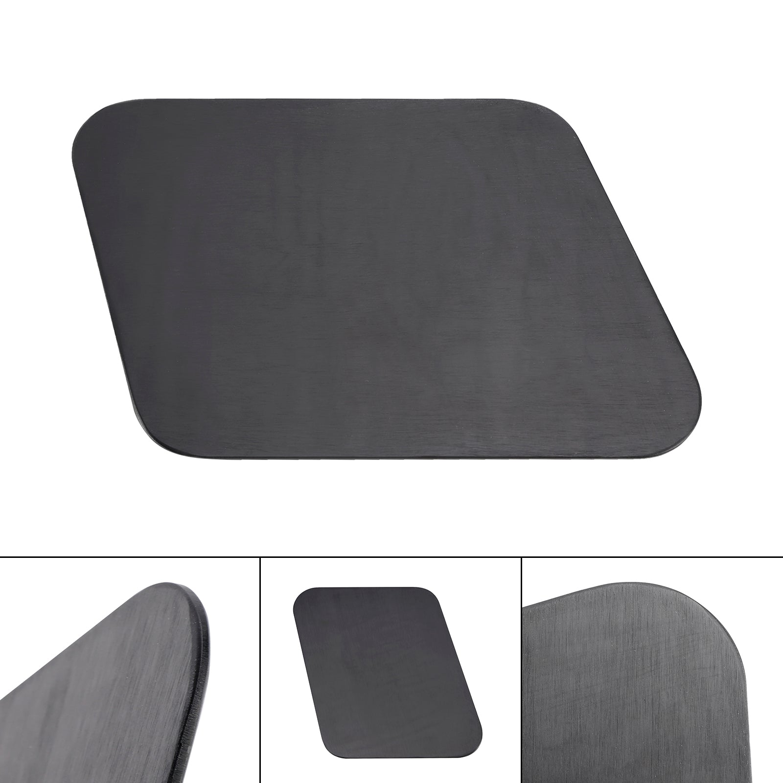 Plaque d'immatriculation vierge en alliage d'aluminium parallélogramme à monter soi-même, ajustement universel pour moto