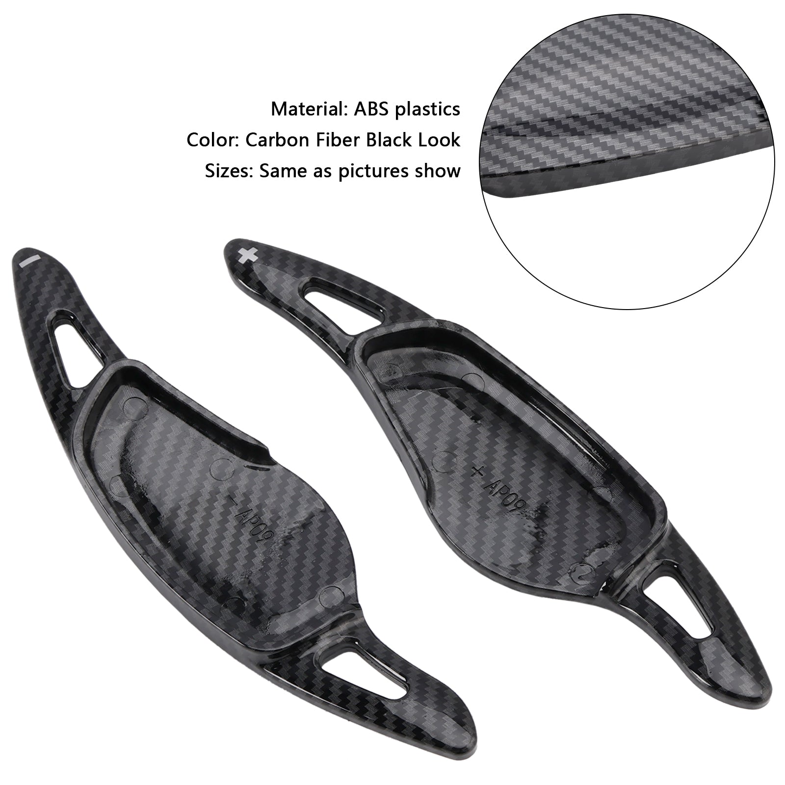 Pallet di velocità sull'aspetto del carbonio del volante per BMW 3, 4, 5, G20, G22, G30 2018+