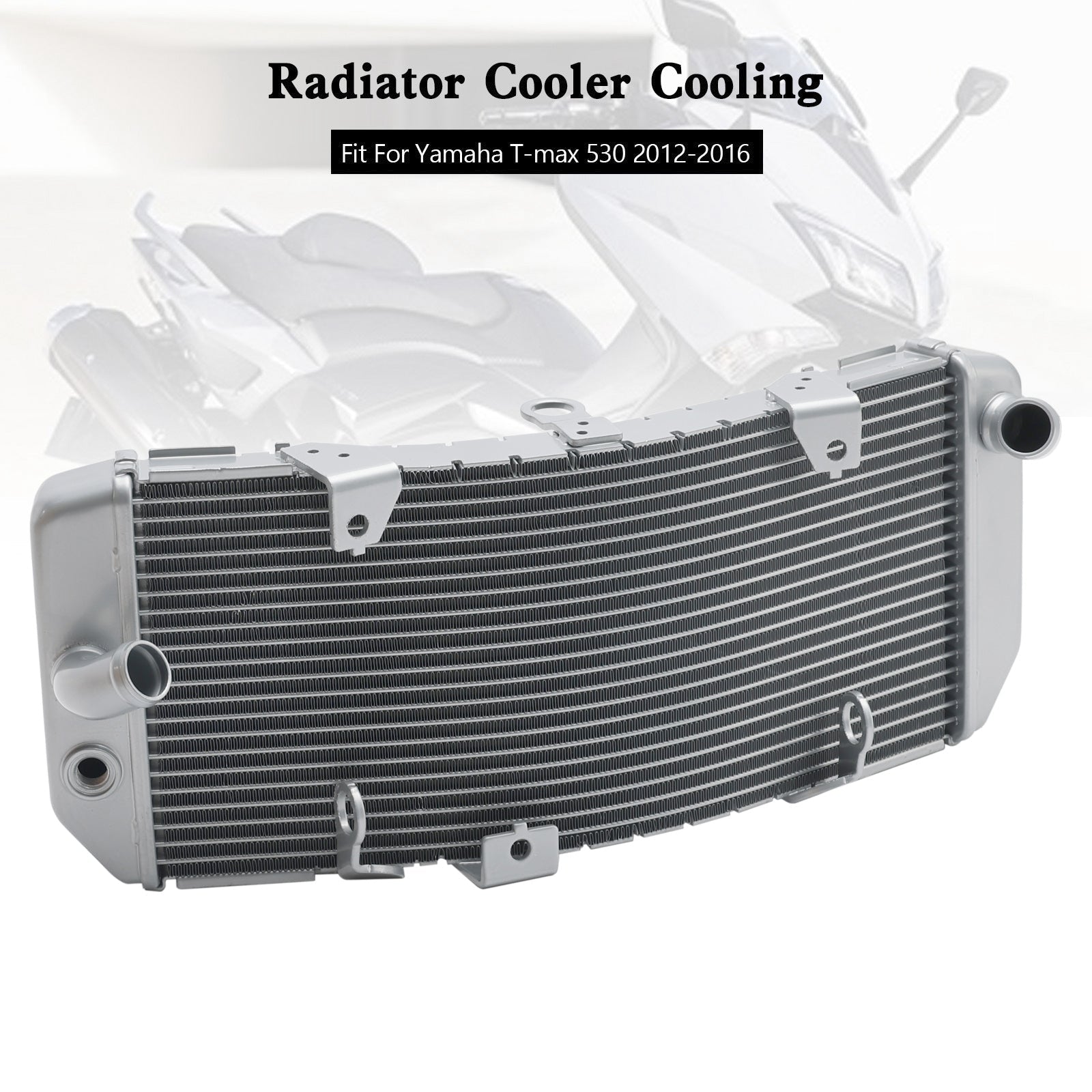 2012-2016 Yamaha TMAX530 T-max 530 aluminium koelradiator zilver