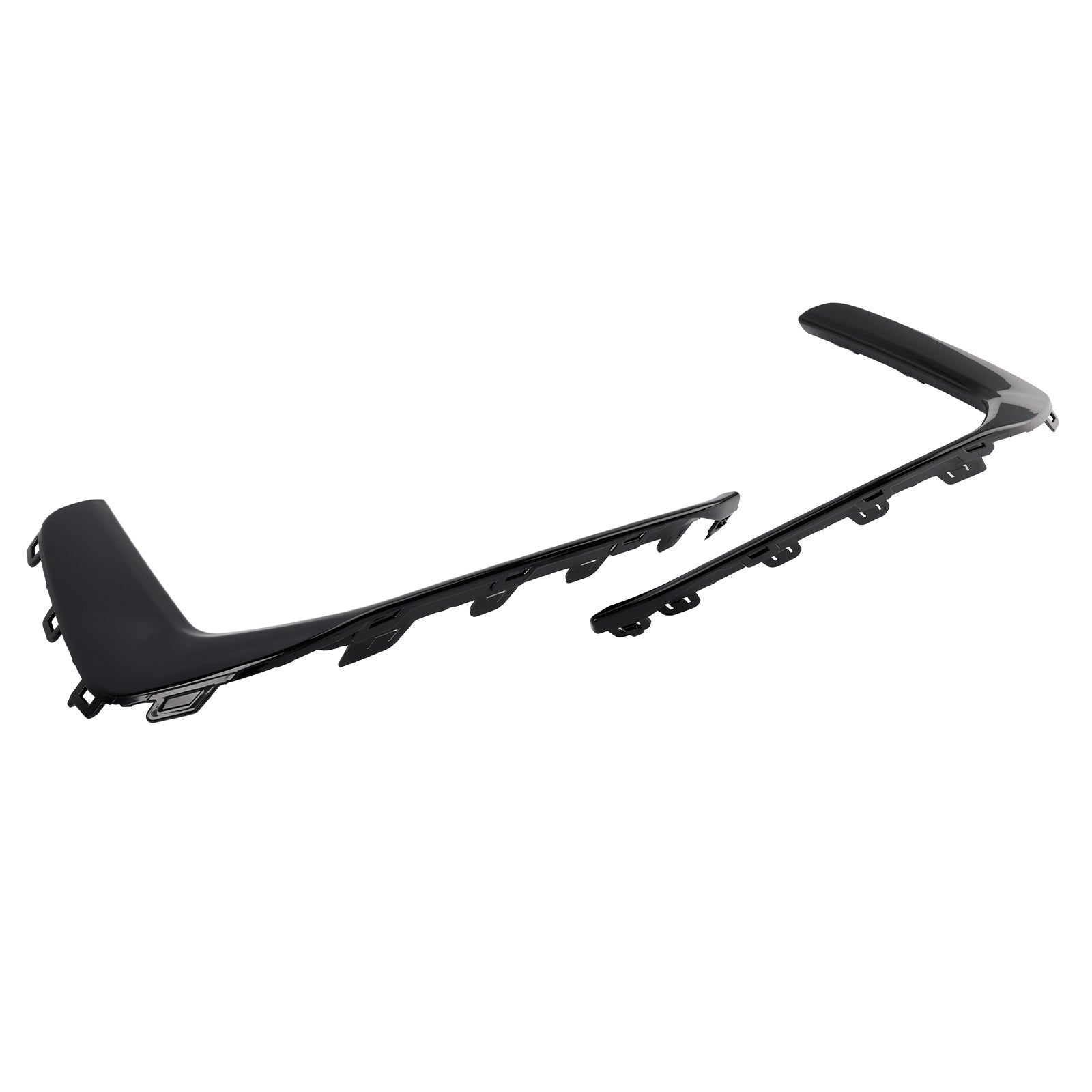 2019-2023 Audi A6 C8 S-Line S6 2 pièces Garniture de phare antibrouillard avant noir