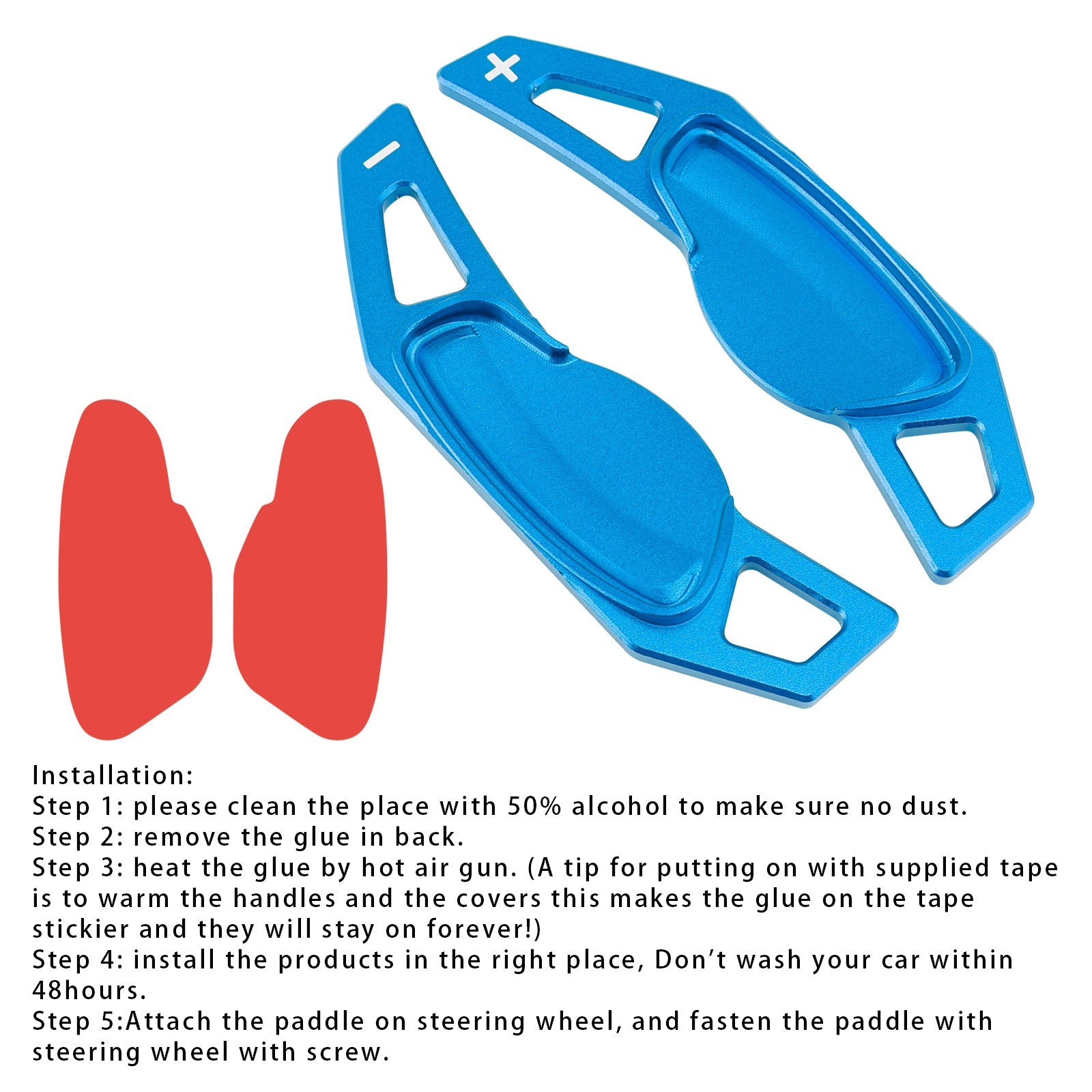 Extension de palettes de changement de vitesse au volant pour Smart Aluminium