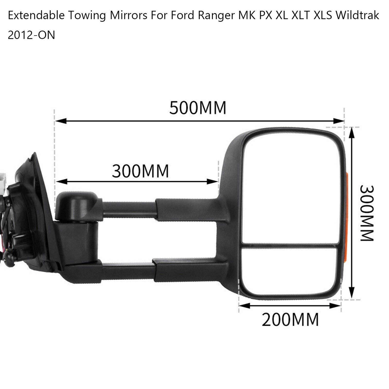ABS Towing Mirrors - para Ford Ranger PX 2012 -Tis -Este día - Edición personalizada