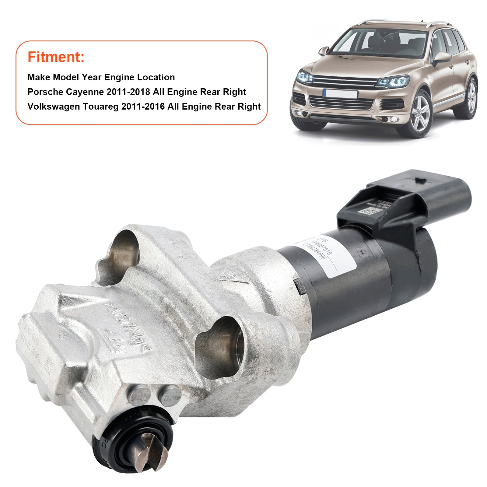 Taka oikea seisontajarrun toimilaite sopii Volkswagen Touareg 11-16 Porsche Cayenne 7P0609724B