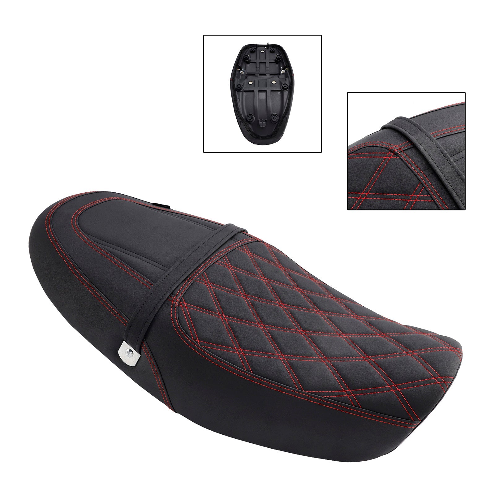 Siodło pasażera z przodu i tylne wyściełane dla Kawasaki Z900RS 2018-2024