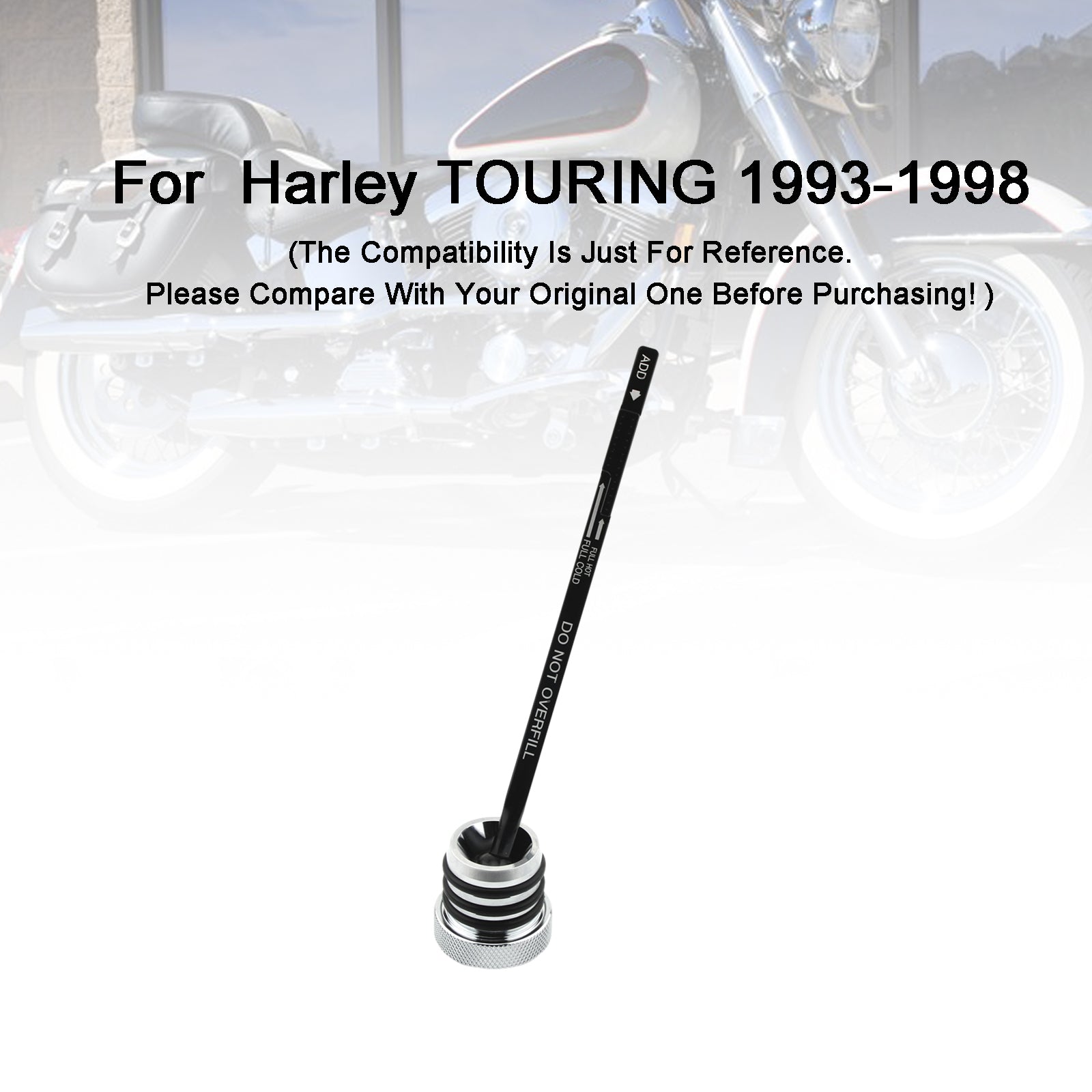 Harley Touring FLHT FLTC 1993-1998 Tank de tanque de calibre de aceite.