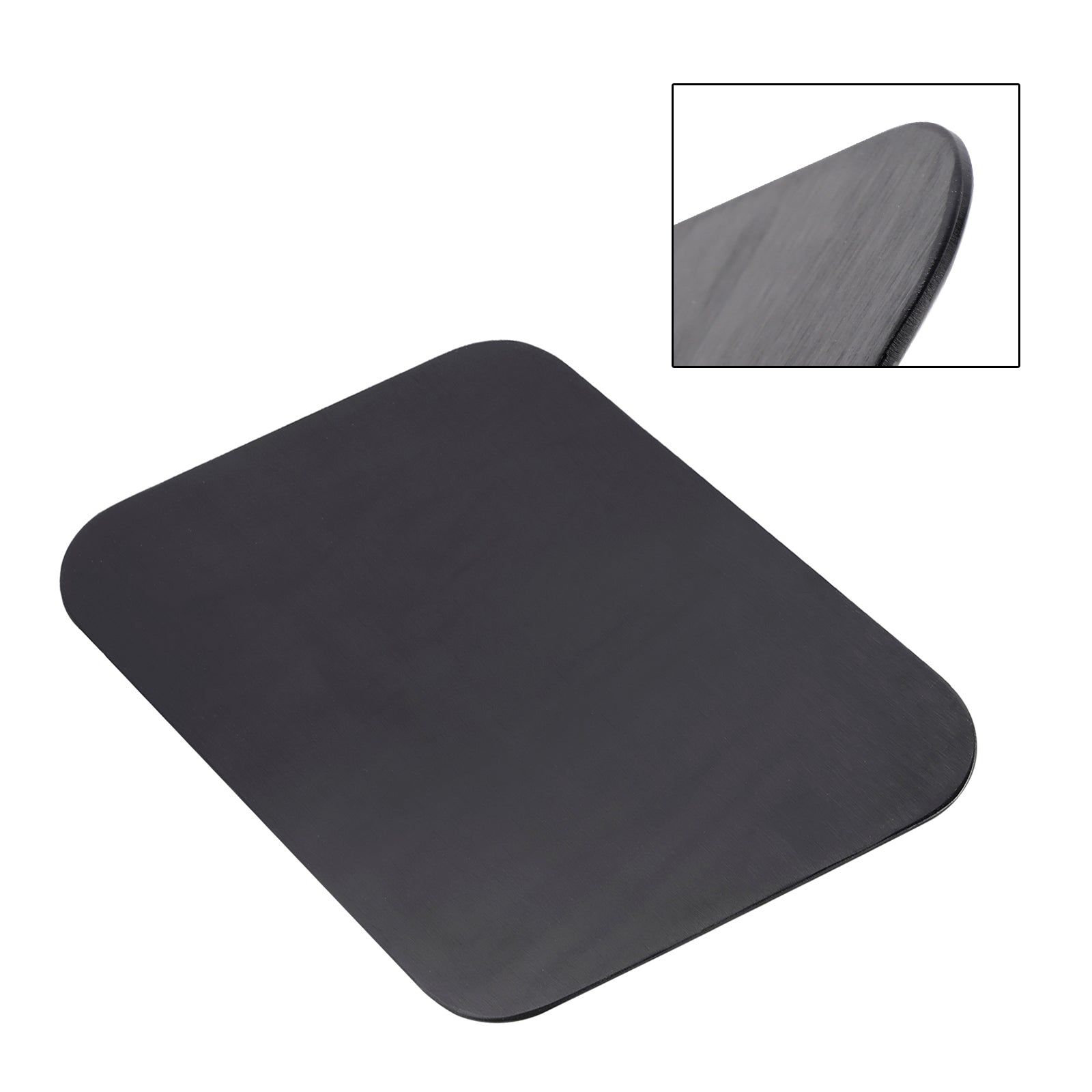 Plaque d'immatriculation vierge en alliage d'aluminium parallélogramme à monter soi-même, ajustement universel pour moto