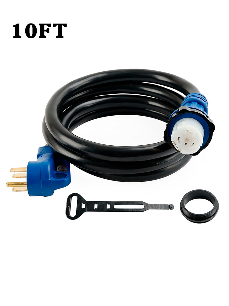 UL-gecertificeerd 50 Amp 10 voet RV/generatorsnoer met vergrendelingsconnector voor campers