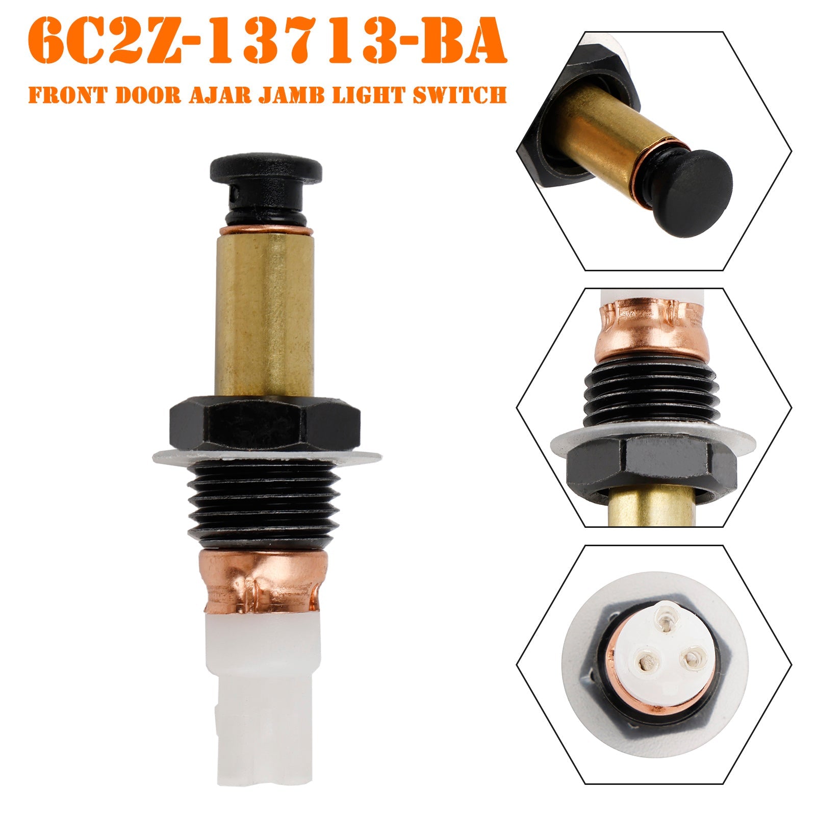 Voordeur Open Indicator Lichtschakelaar 6C2Z-13713-BA voor Ford F-150 F-250 F-350