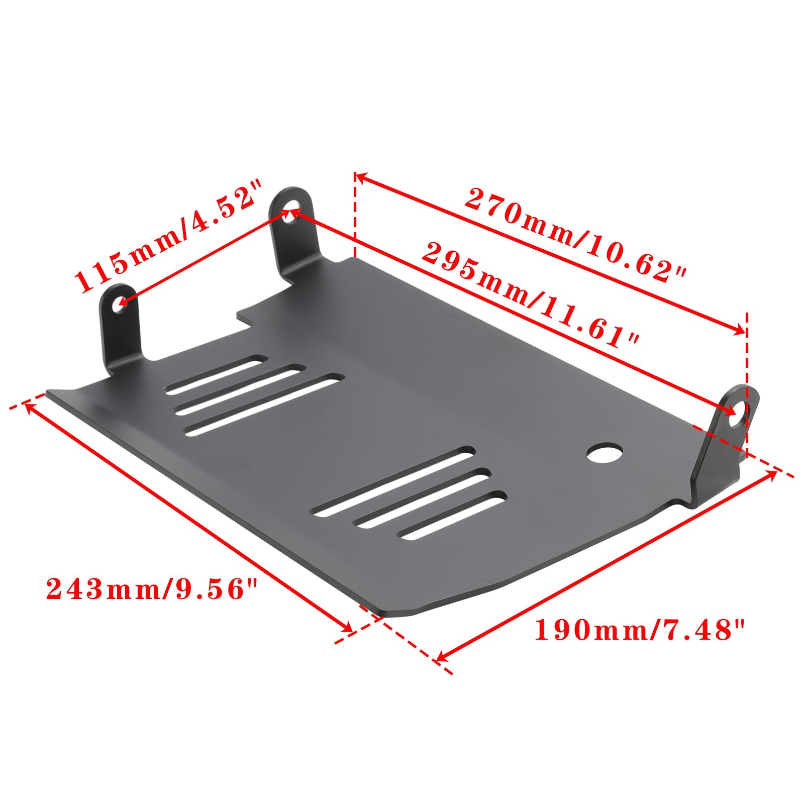 Plaque de protection en aluminium noire pour CVO Street Glide FLHXSE 2024