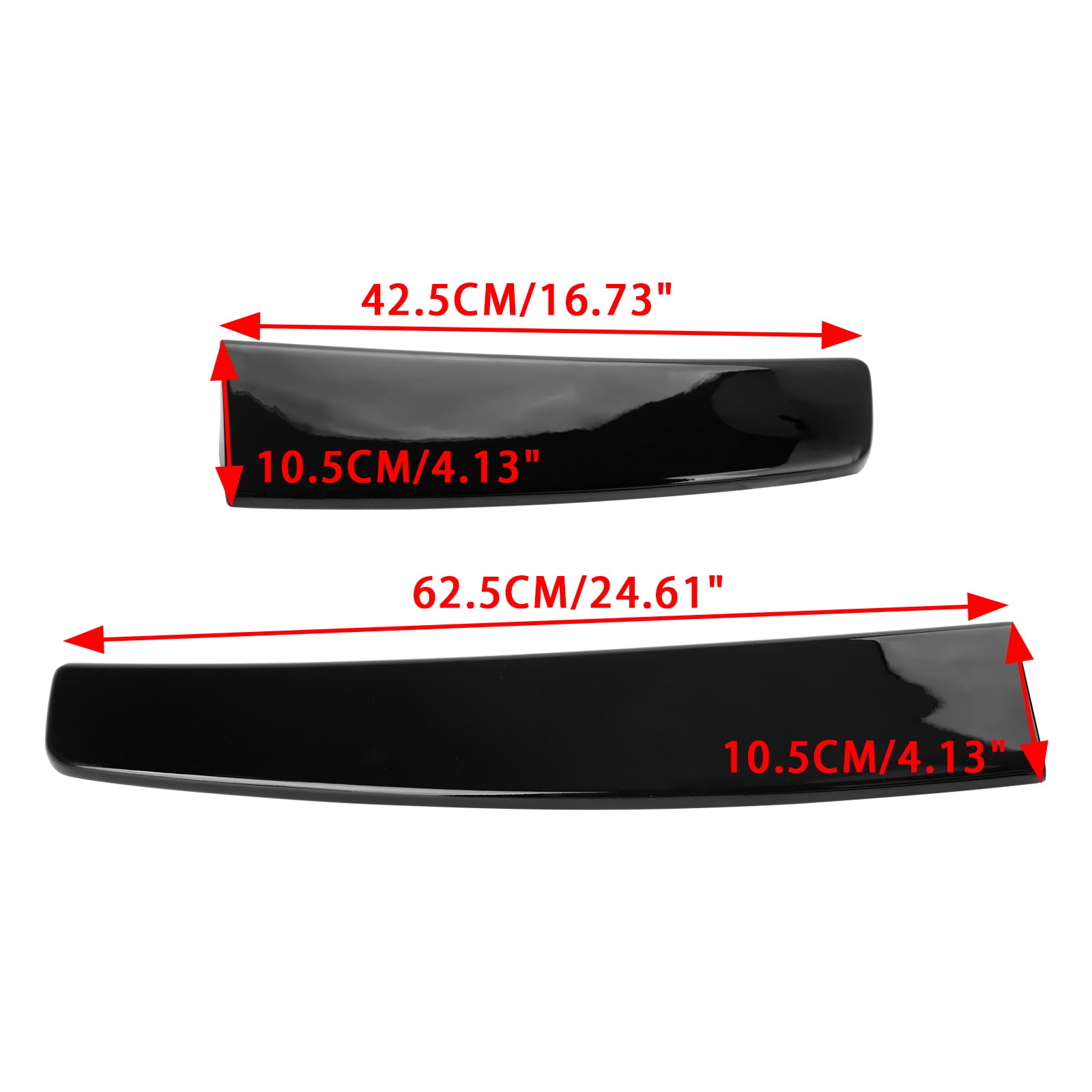 Błyszczący czarny tylny podwójny spoiler bagażnika do drzwi stodoły do VW Caddy Maxi 2005-2018