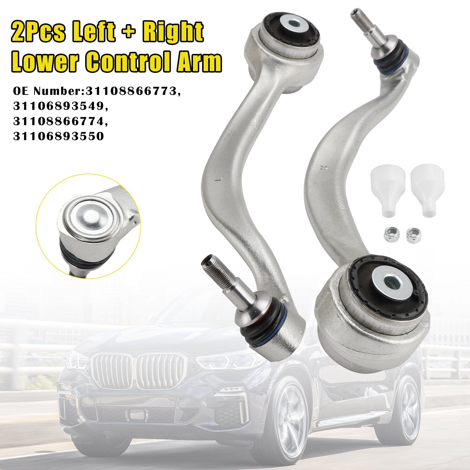 2019-2024 BMW X5 G05 X6 G06 X7 G07 - 2 bras de suspension inférieurs gauche et droit