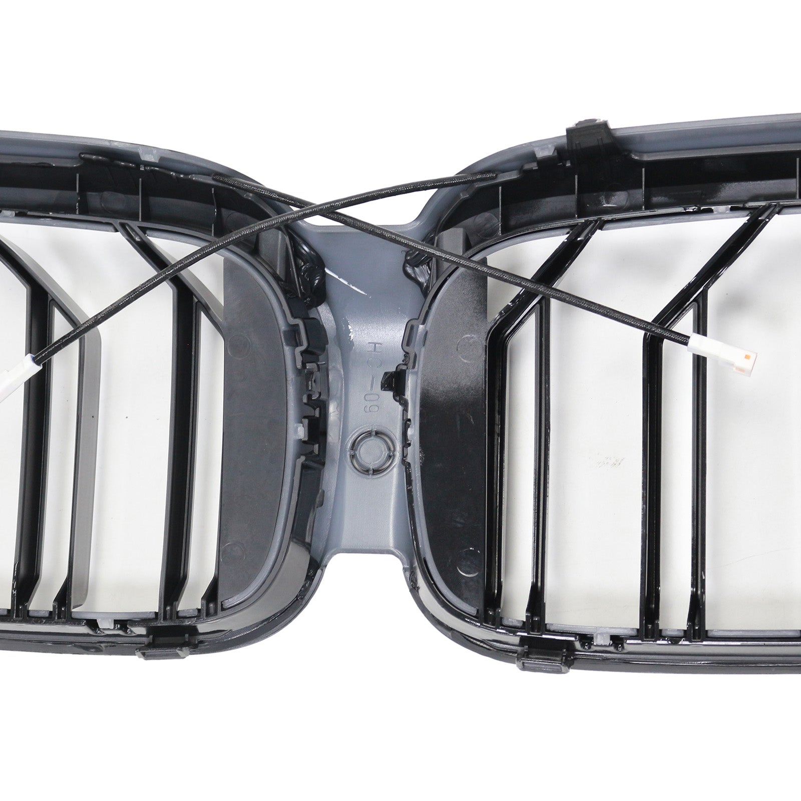 Calandre avant à double lamelles pour BMW Série 5 G30 G31 2017-2020, noir brillant