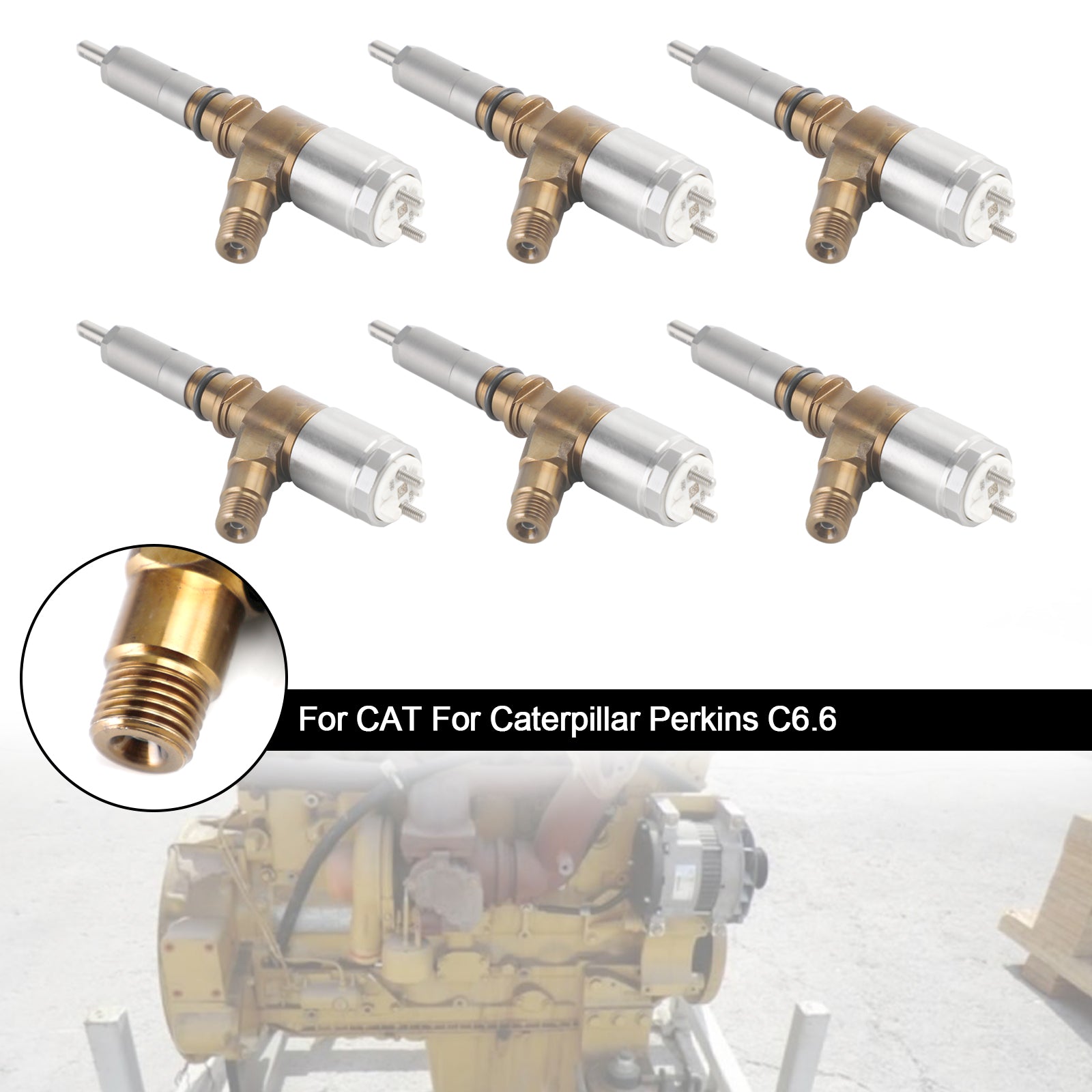 Iniettori di carburante 6PS 2645A749 per Caterpillar Perkins C6.6 per CAT 320-0690