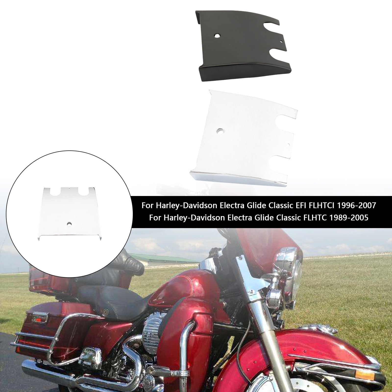 Lower Dashboard Extension Panel voor Electra Glide Road Glide FLHT FLTC 89-07