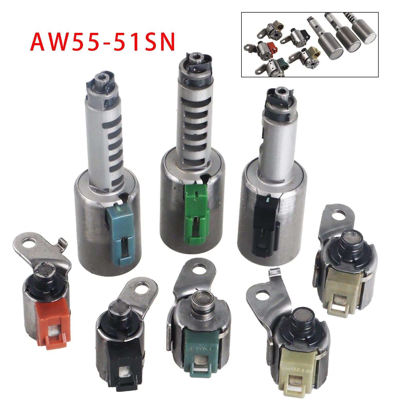 8 électrovannes de changement de vitesse de transmission AW55-51SN pour Nissan Altima Maxima Quest
