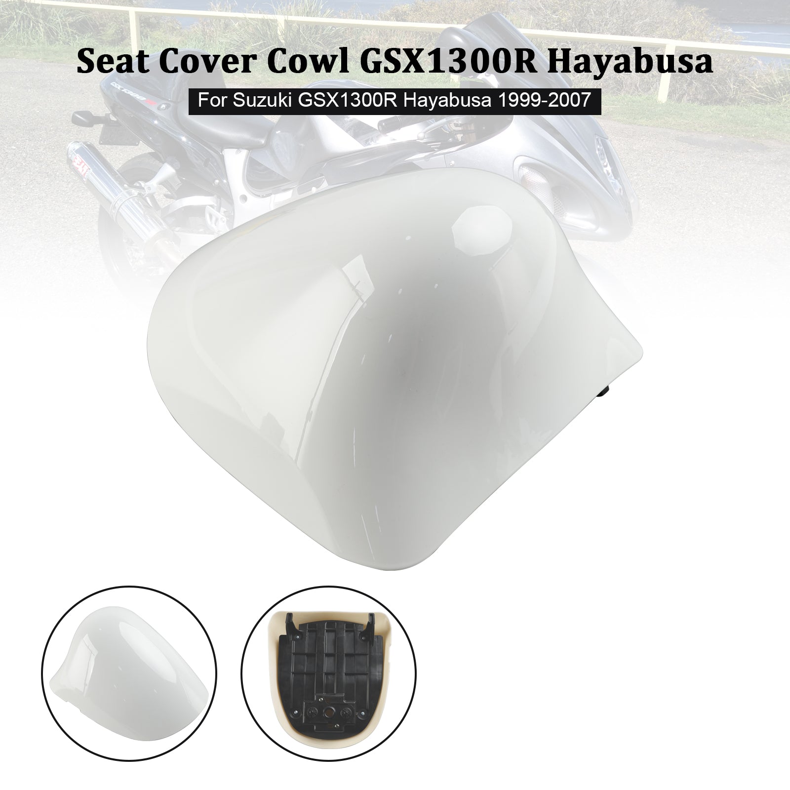 Cubierta del soporte del asiento trasero para Suzuki GSX1300R GSX-R1300 Hayabusa 1999-2007