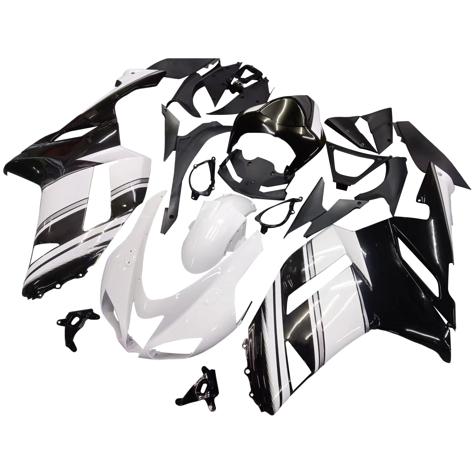 Kit de carénage à injection en plastique ABS pour Kawasaki ZX6R 636 2007-2008